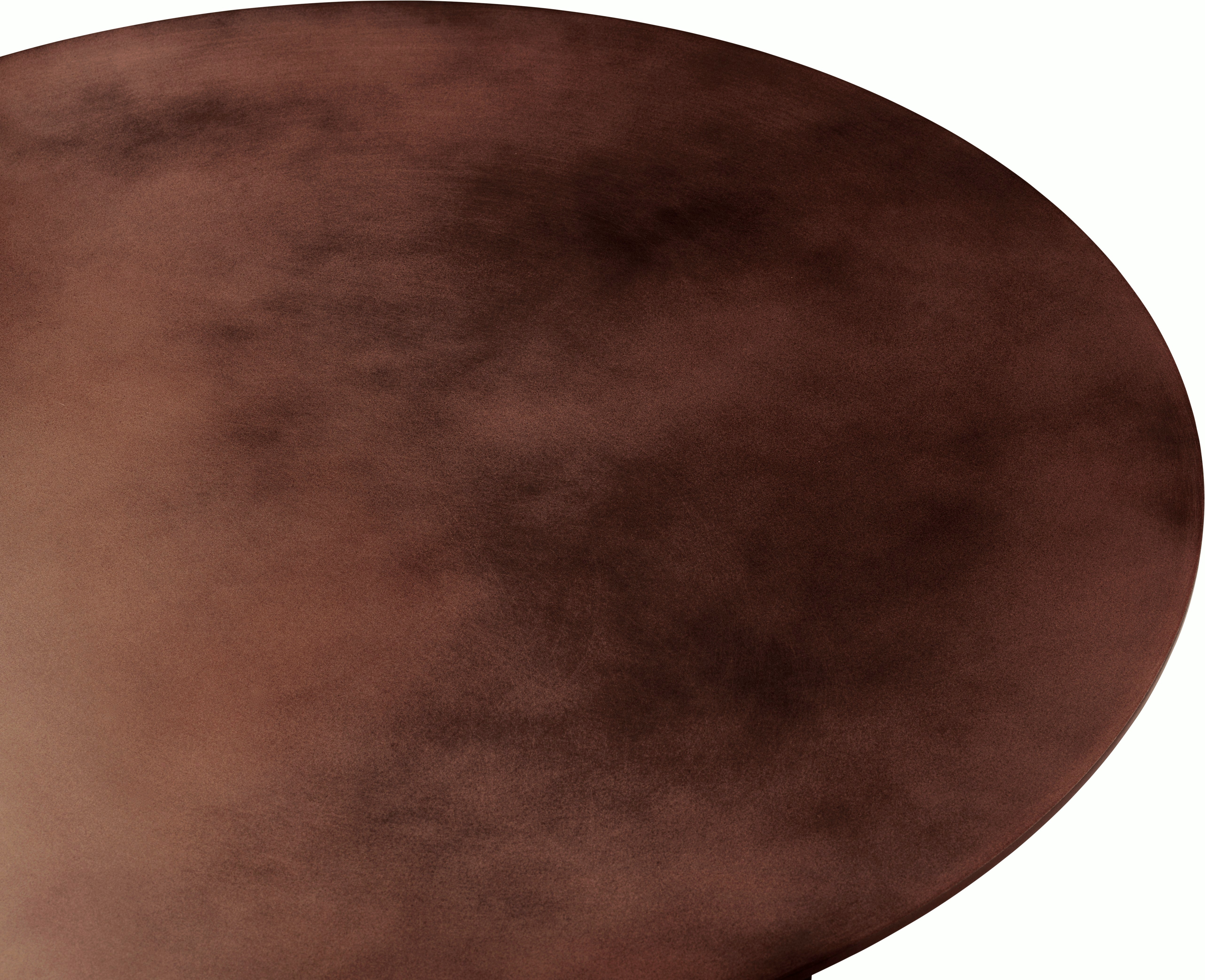 A detailed look at Epic Coffee Table in Steel, Earthy Red.