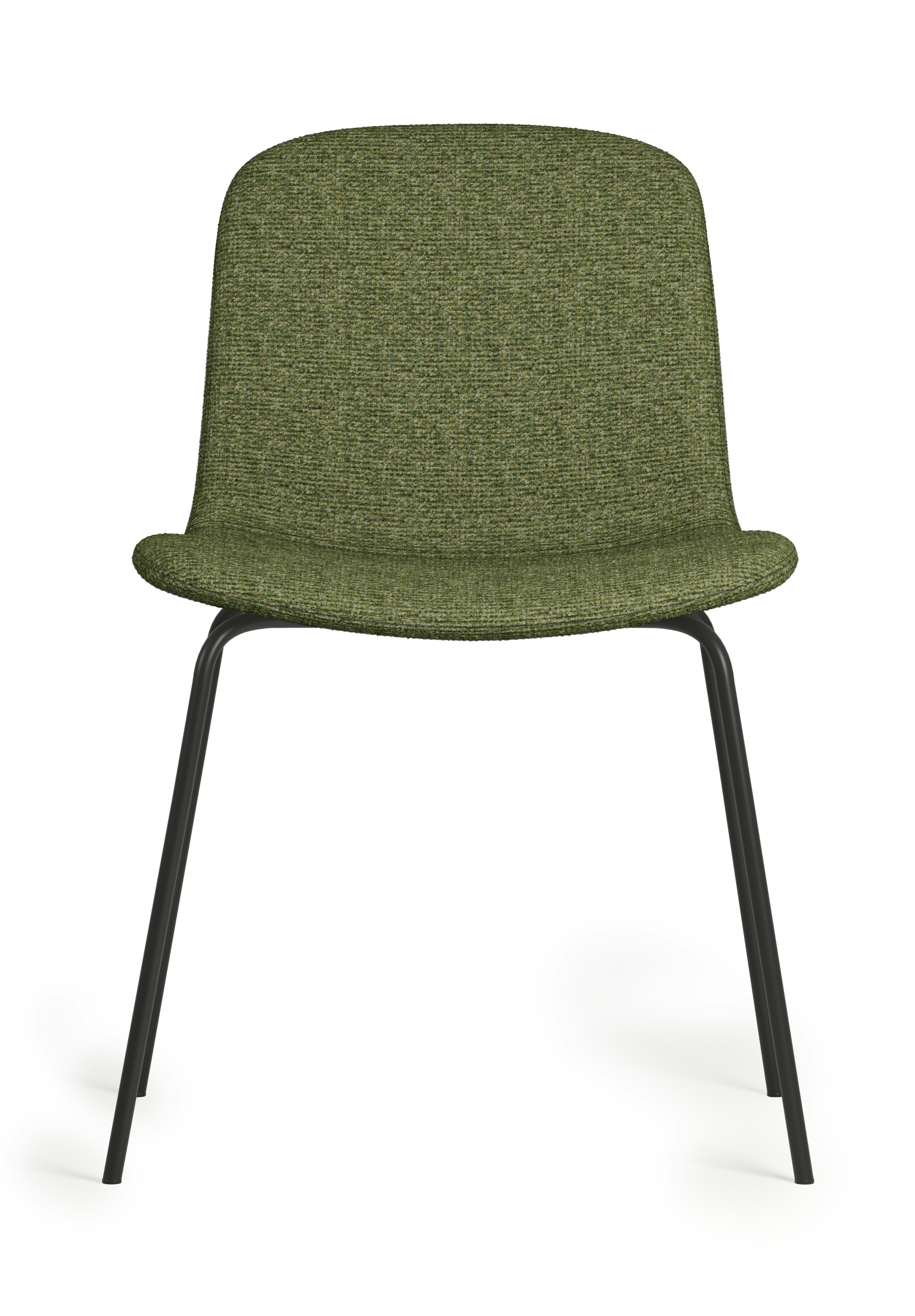 Bacco Chair - Melange, 800 Malachite, Black Tubular Steel