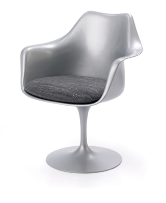 Tulip Arm Chair in Platinum finish
