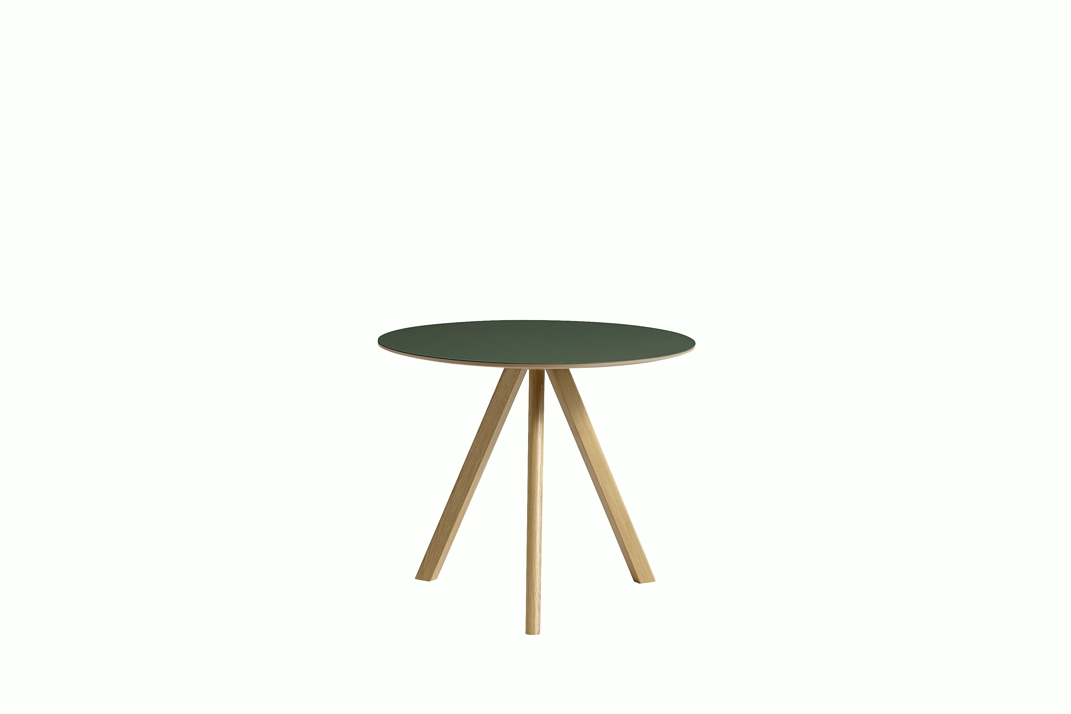 Copenhague 20 Dining Table 2.0 - Green / Oak, 35.25