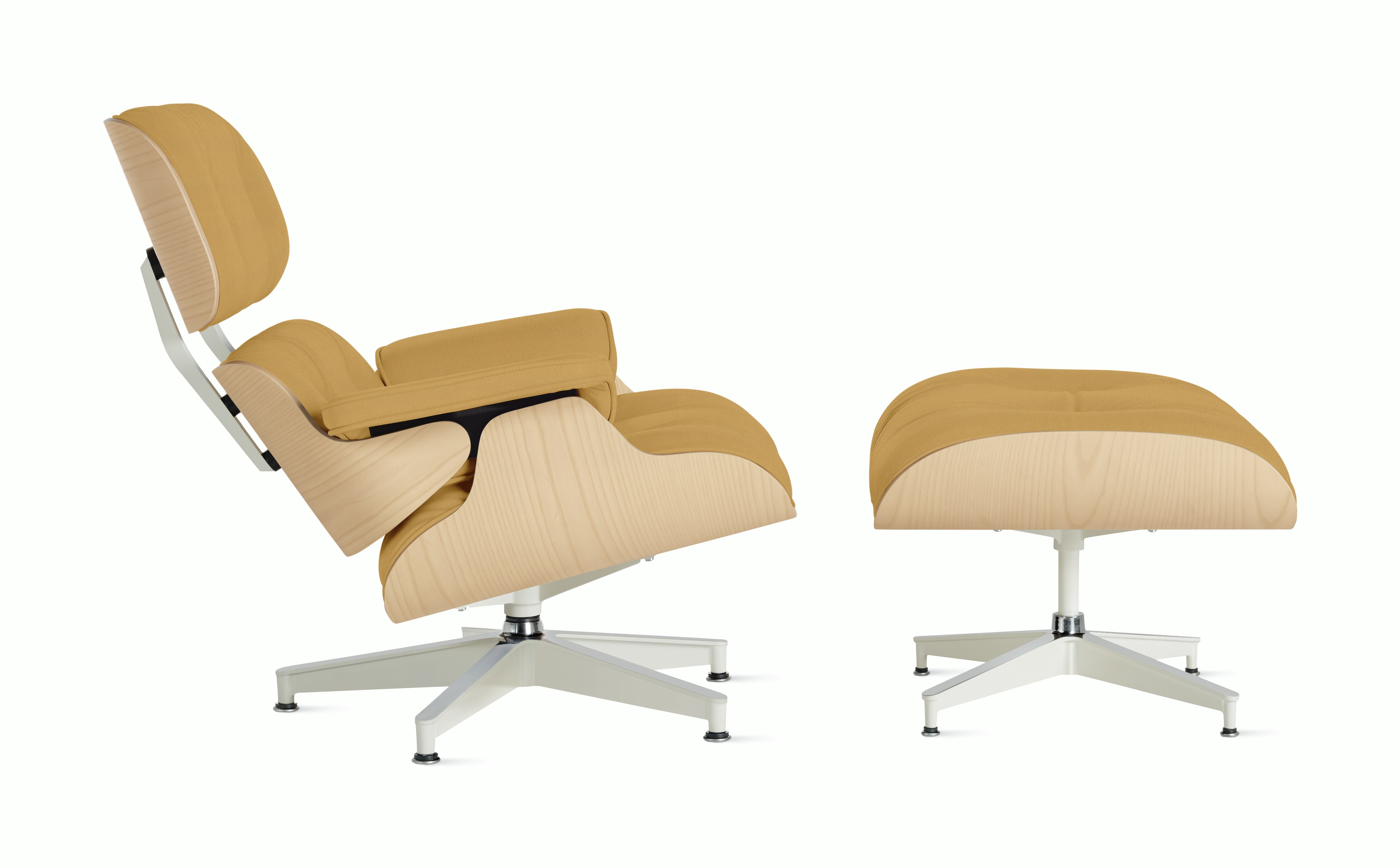 Eames Lounge and Ottoman in Prone and Stow leathers