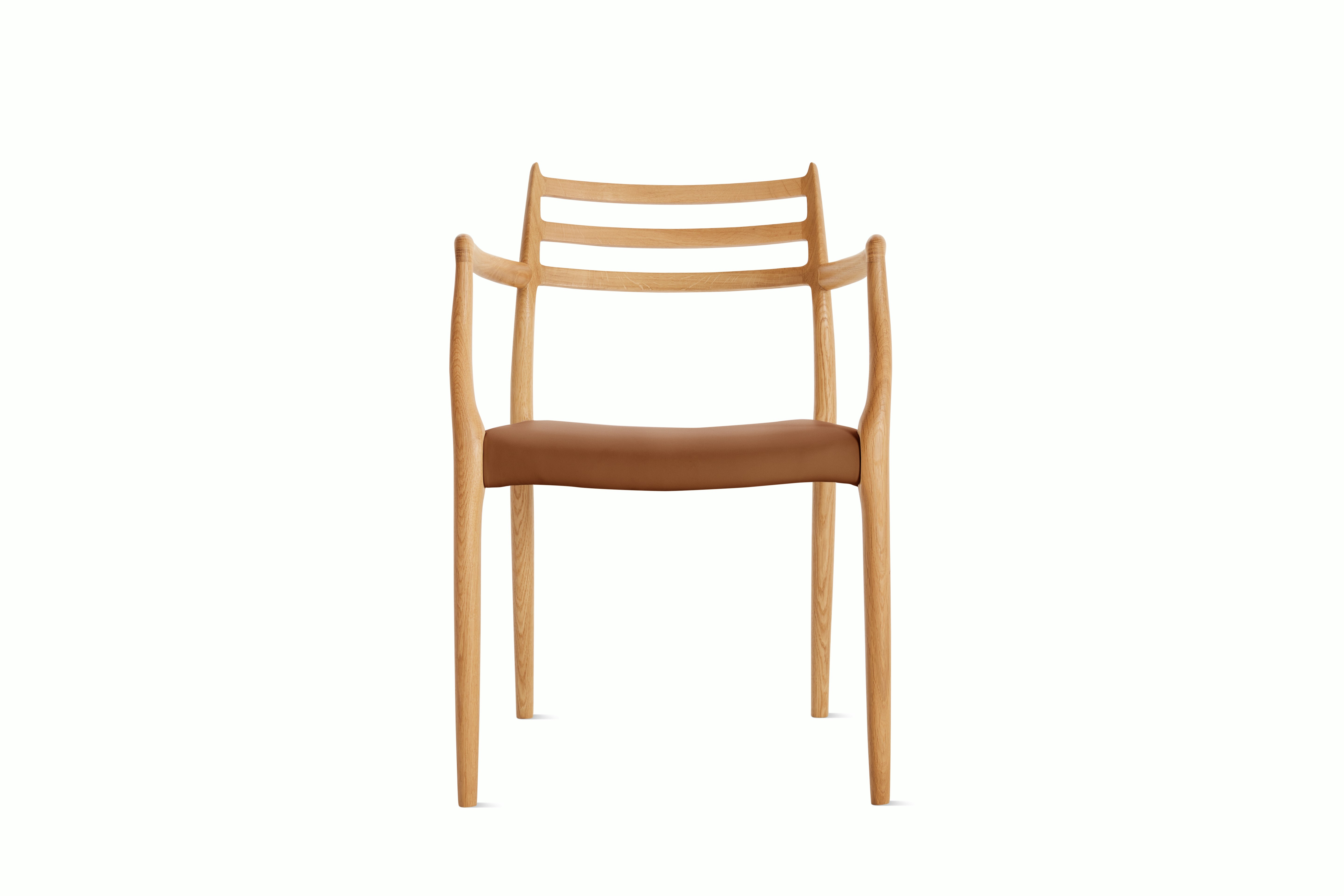 Moller Model 62 Armchair - Armchair,  Oak,  Leather,  Tobacco