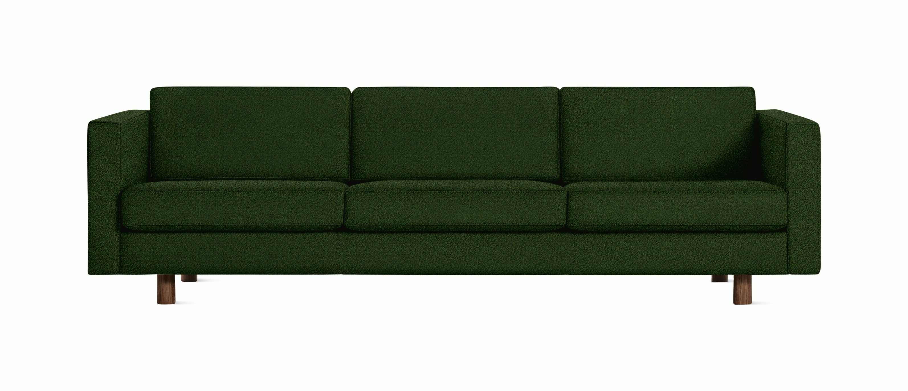Lispenard Sofa  three seater in green fir color with 4" legs.