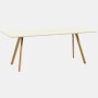 Copenhague 30 Dining Table 2.0 - Off White / Oak, 78.75 inch