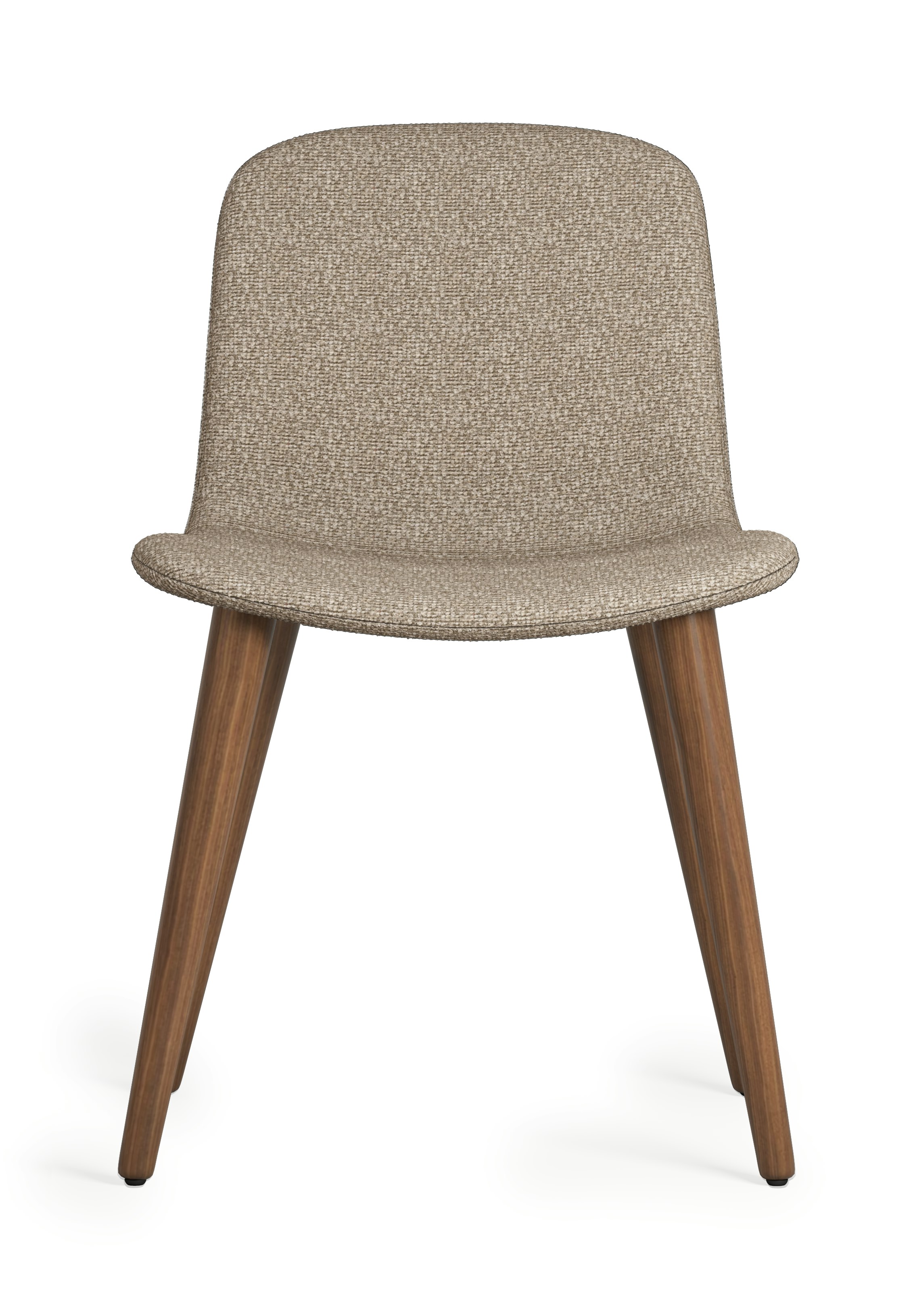 Bacco Chair - Melange, 401 Gypsum, Walnut