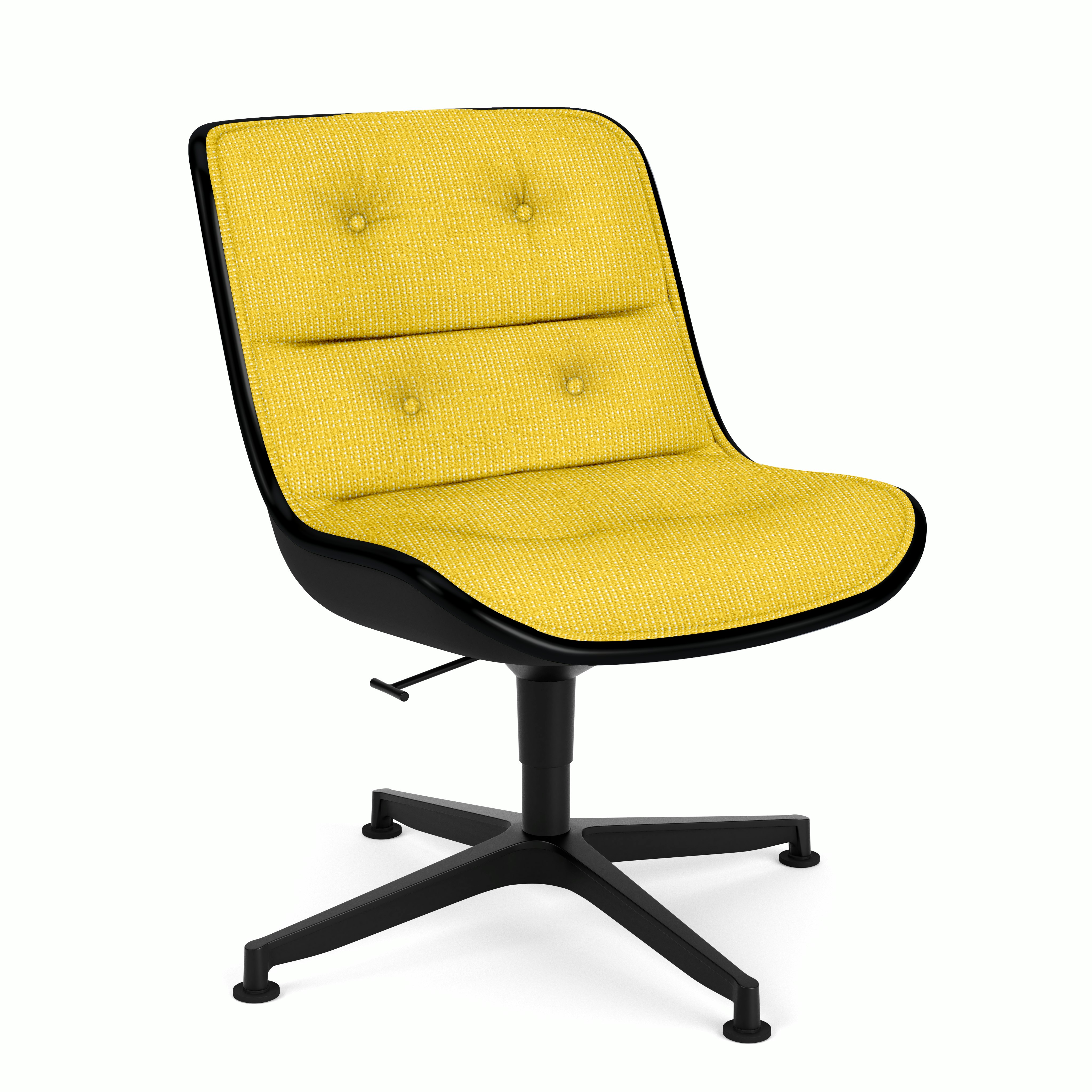 Pollock Executive Side Chair - 4 Star,  Black,  Prestini,  Yellow and White