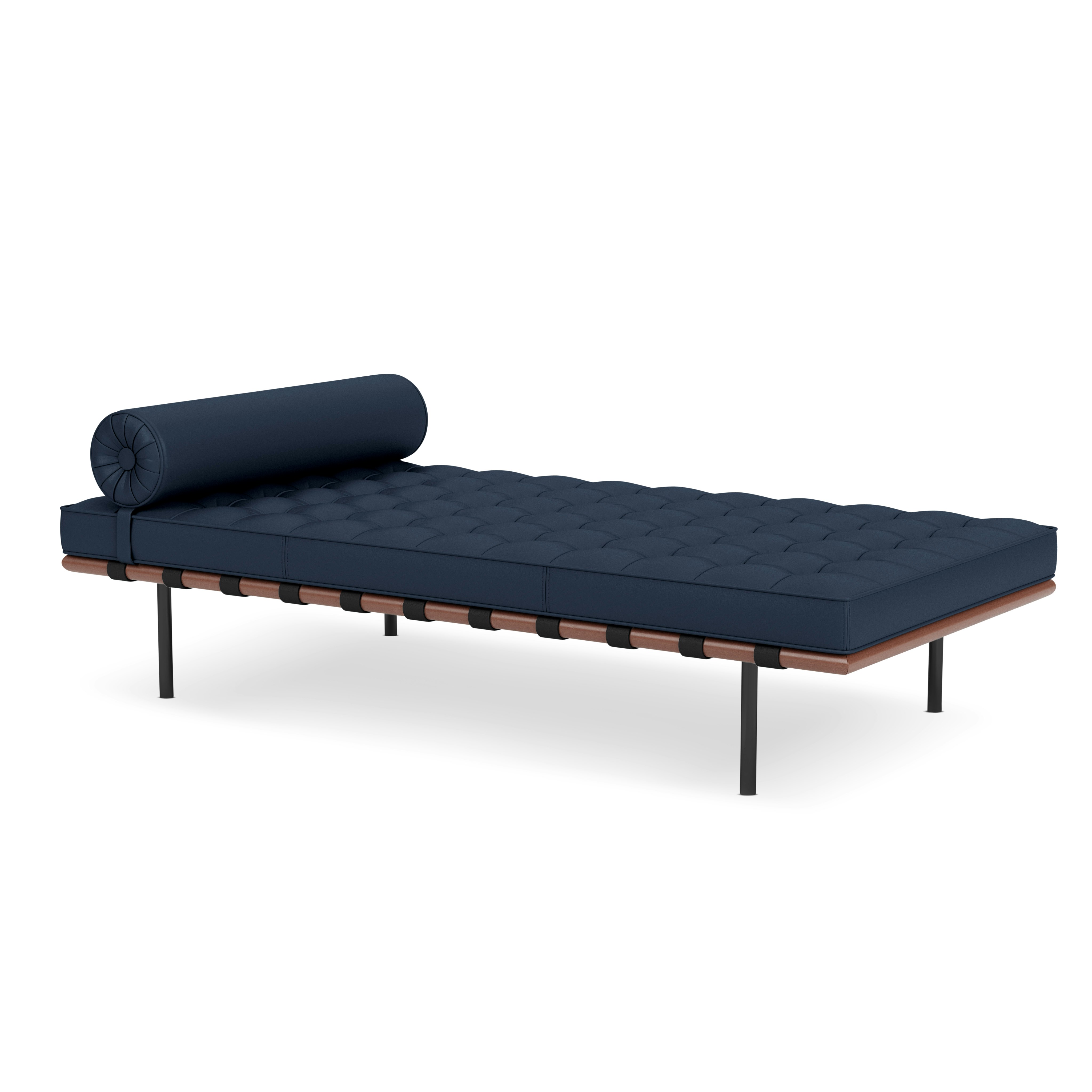 Barcelona Couch - Standard,  Acqua Leather,  Cote d'Azur,  Black