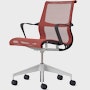 Setu Task Chair - Ribbon Arms,  Intercept,  Canyon,  Graphite,  Silver Alloy