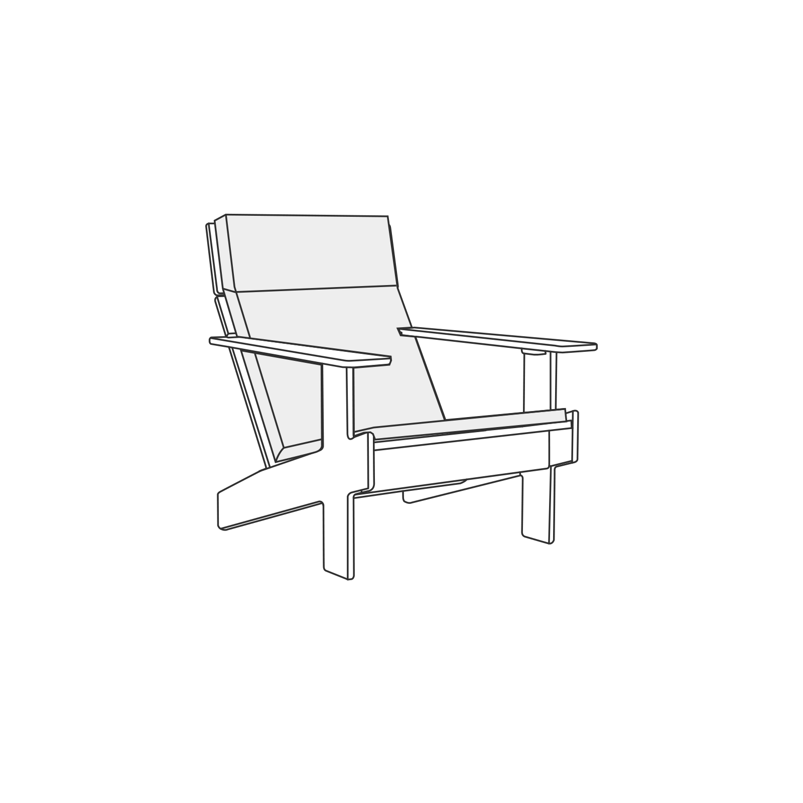 Lollygagger Lounge Chair Cushion