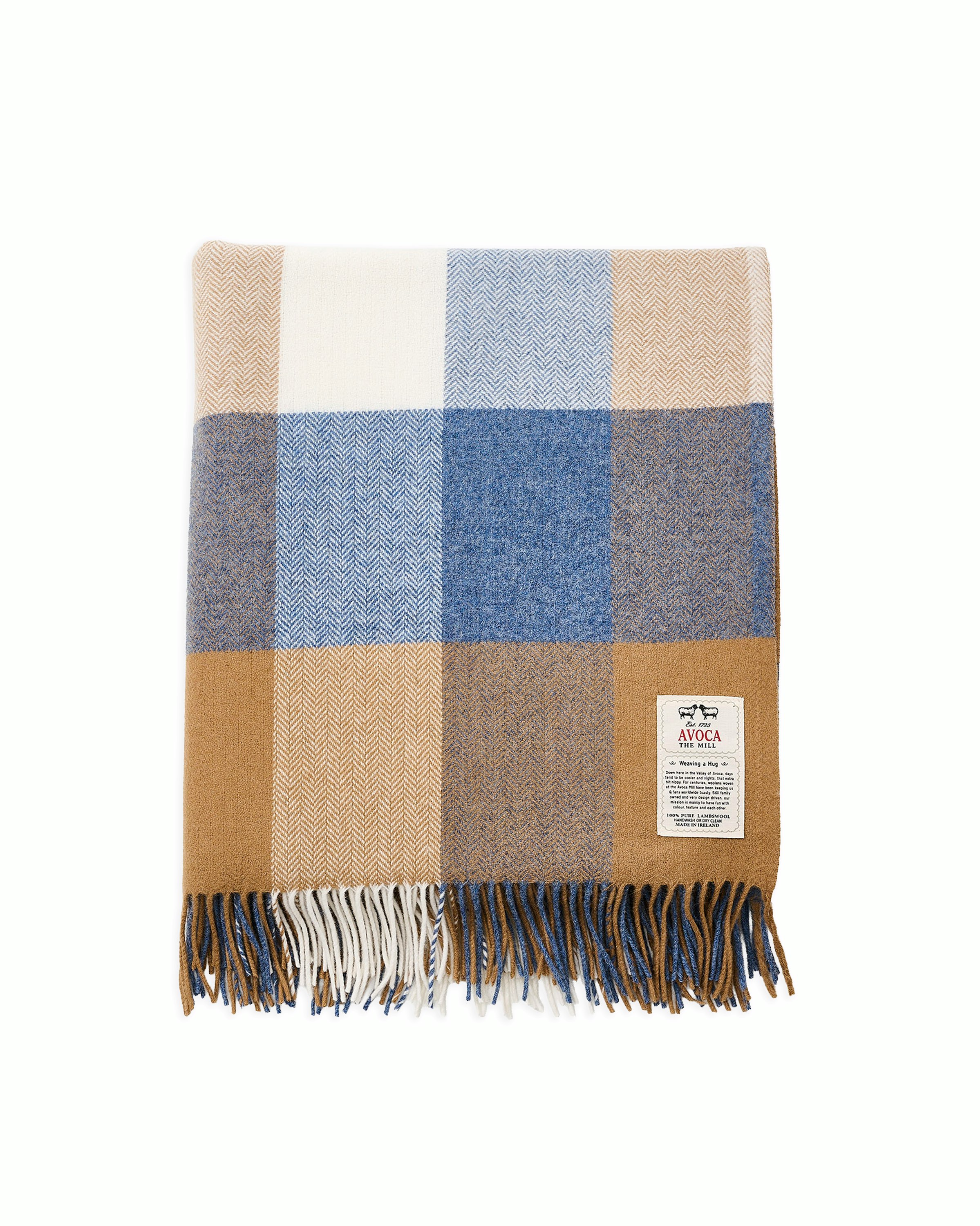 Check Lambswool Throw