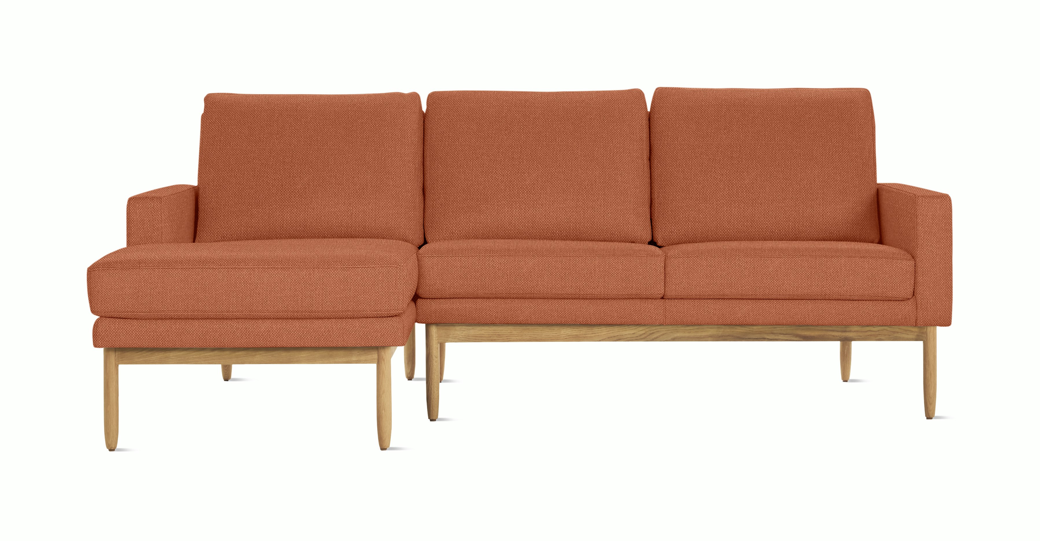 A Raleigh Sectional Sofa in Viewed from the front.