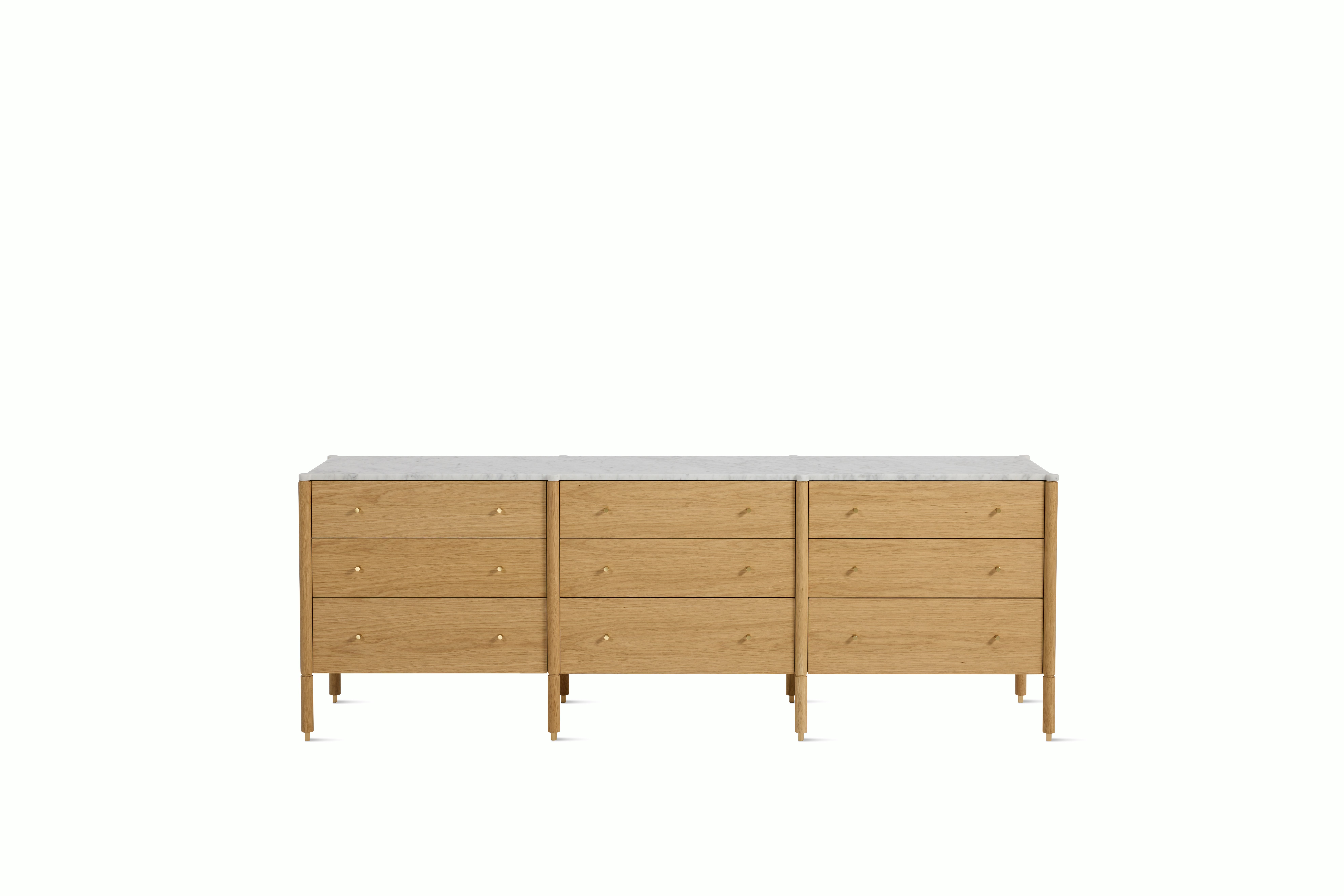 Morrison Dresser - Body Only - Oak , Nine Drawer