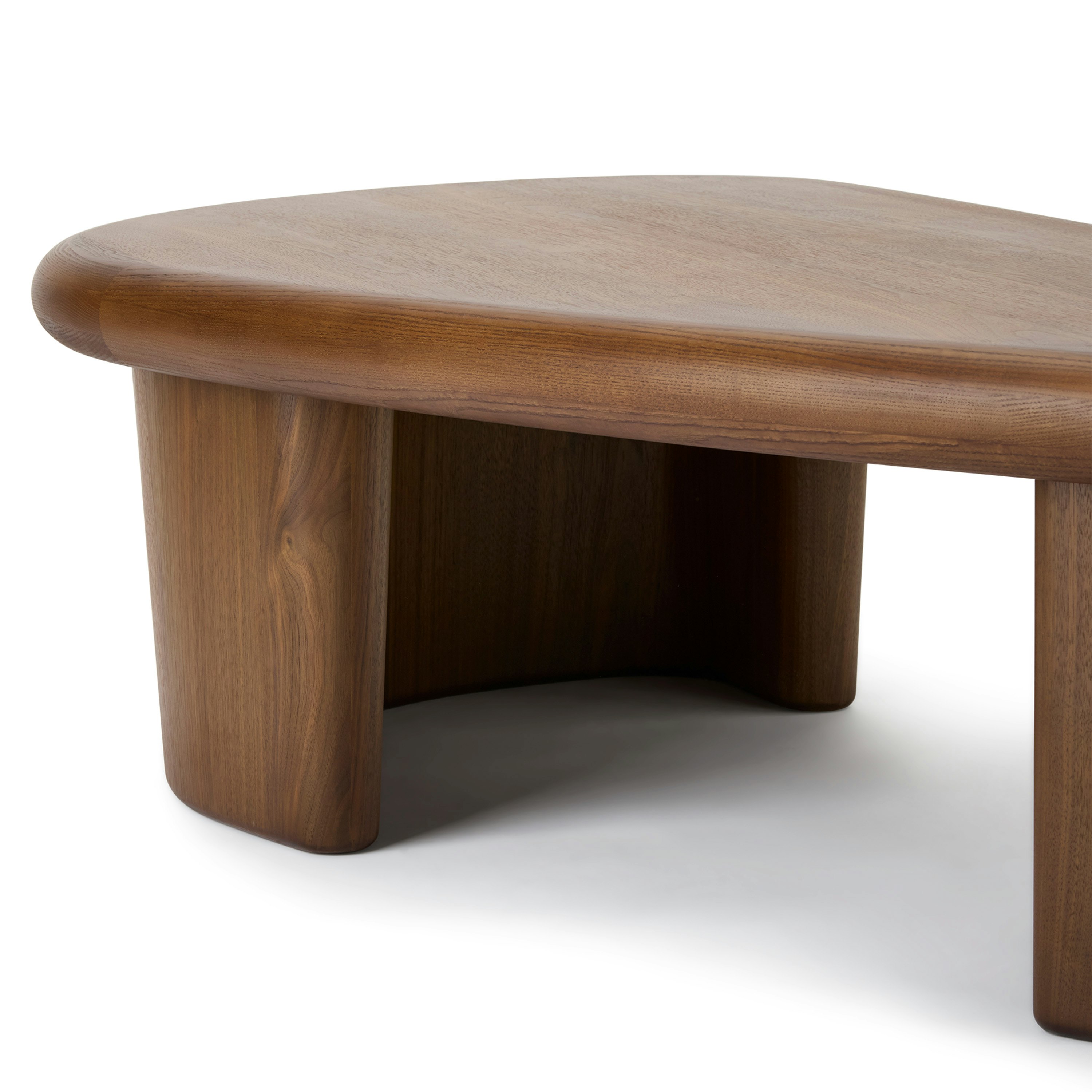 A detailed look at Interlude Coffee Table in Walnut Stain.