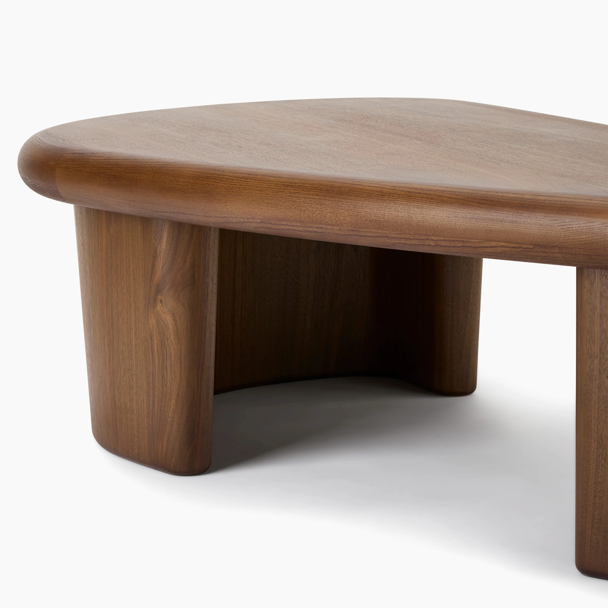 A detailed look at Interlude Coffee Table in Walnut Stain.