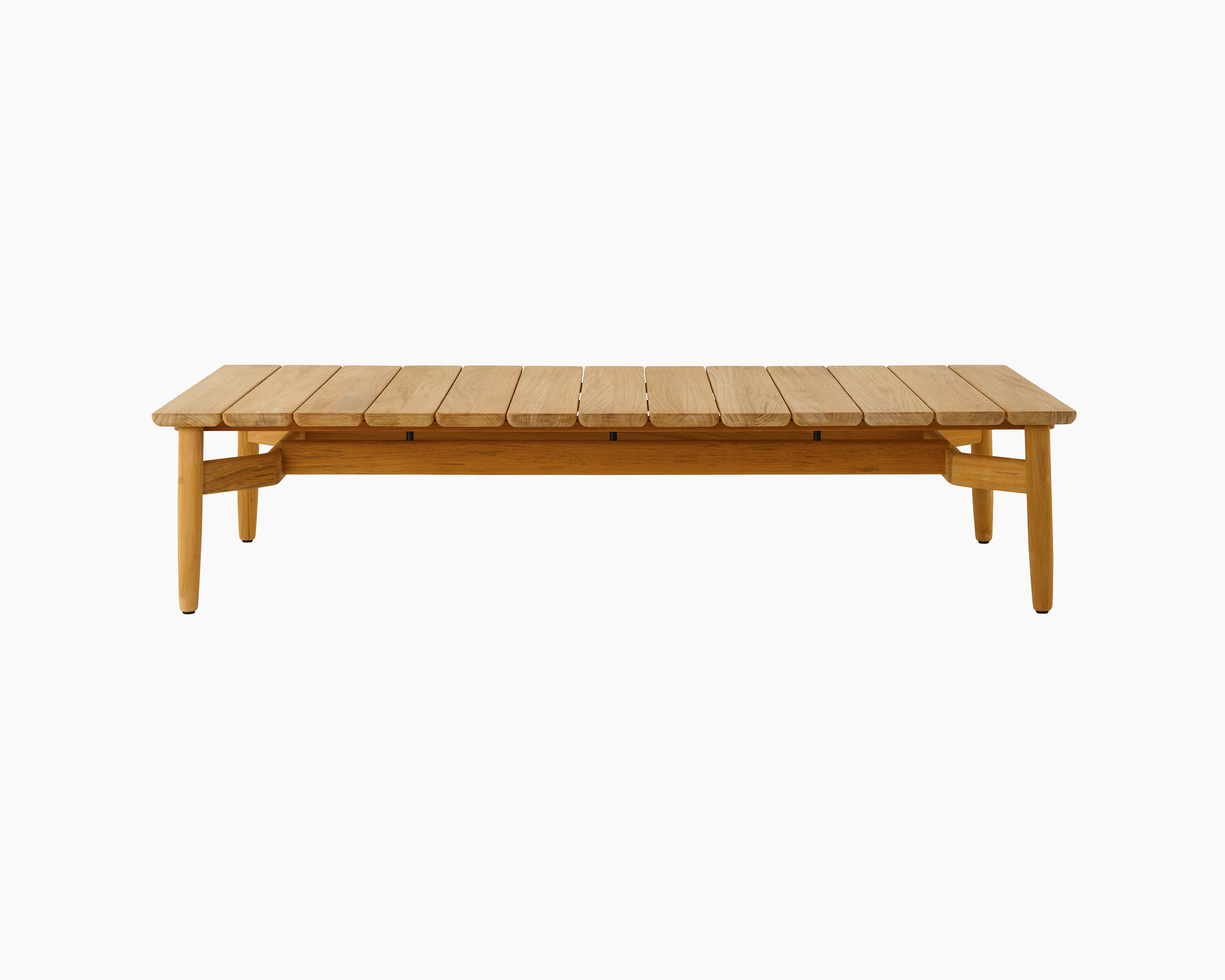 Crosshatch Outdoor Coffee Table in rectangle.