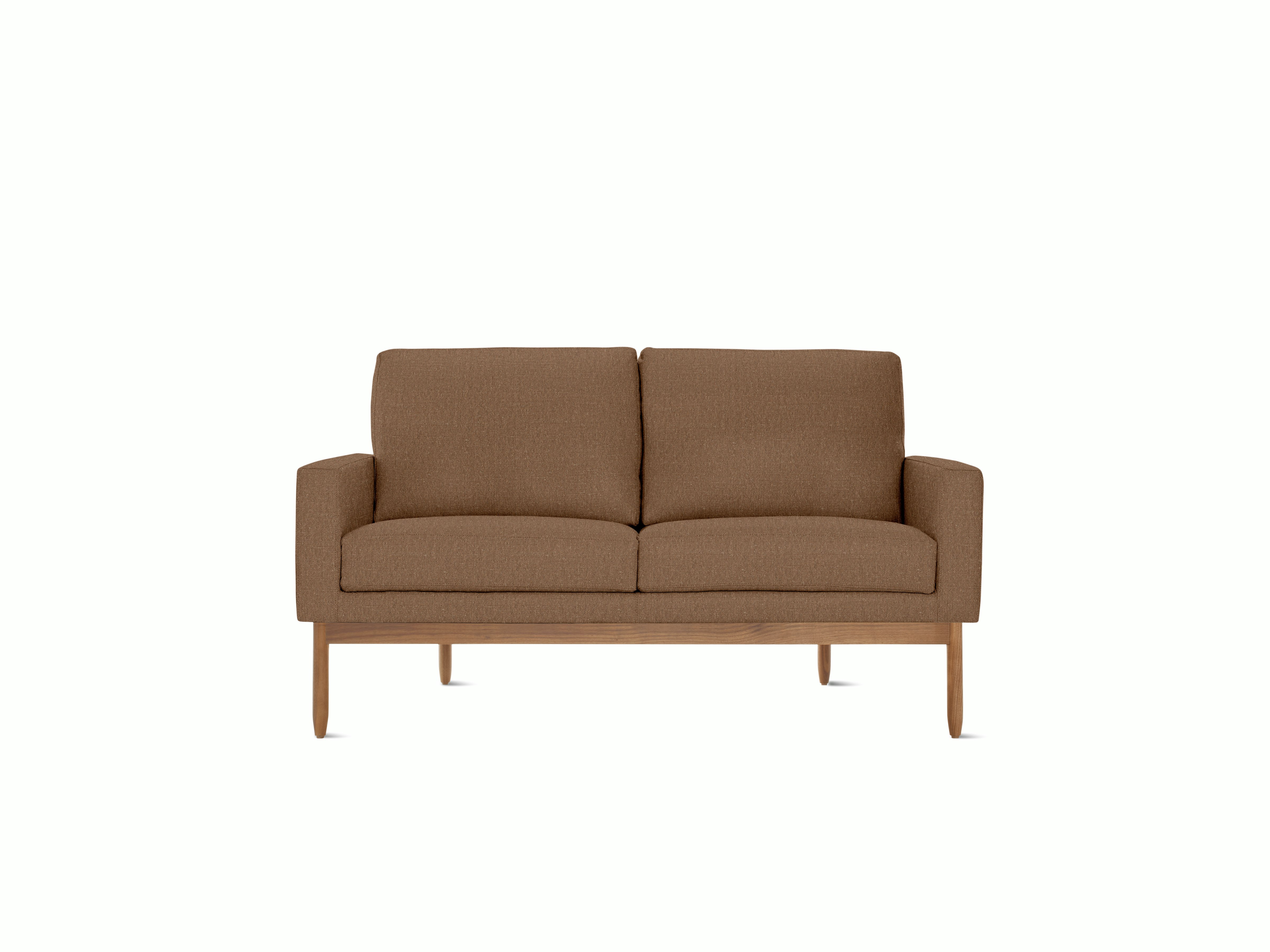 Raleigh Sofa - Two Seat,  Walnut,  Album Linen,  Tawny