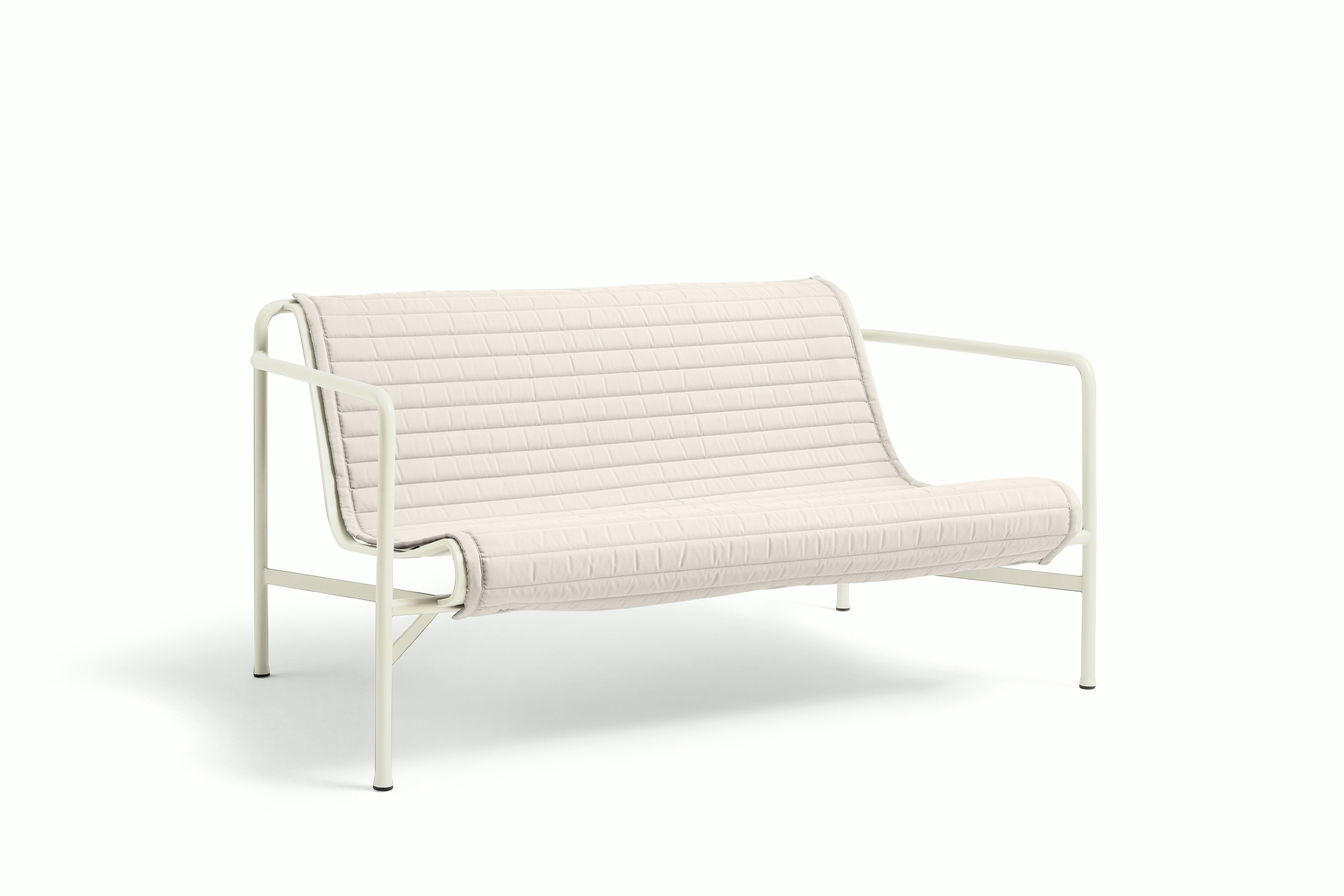 Palissade Lounge Sofa Cushion - Quilted, Cream White