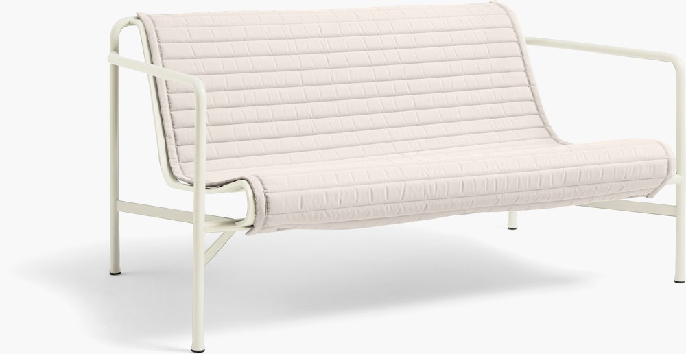 Palissade Lounge Sofa Cushion - Quilted, Cream White