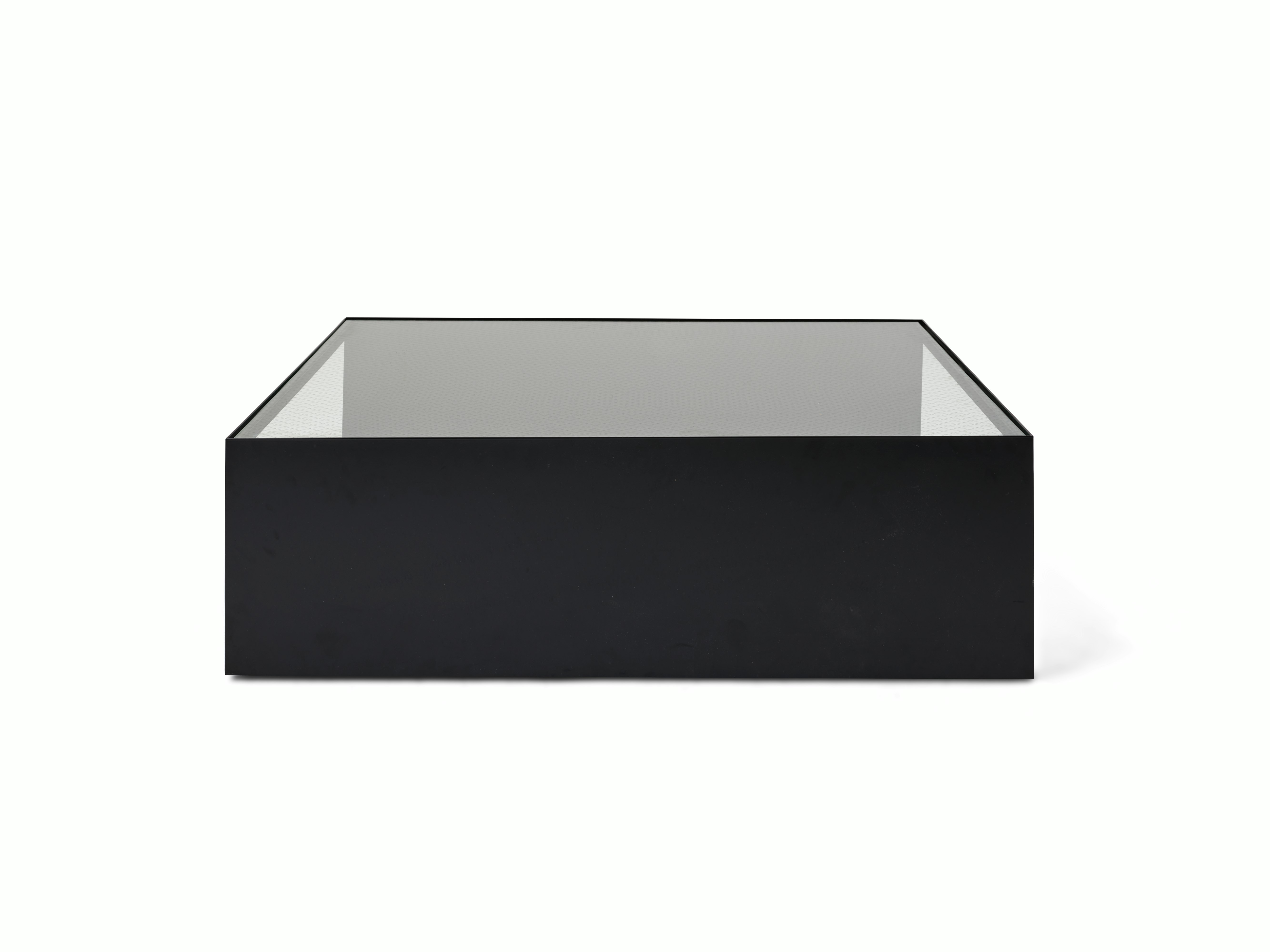 D Urso Occasional Tables - large,  black,  wired glass