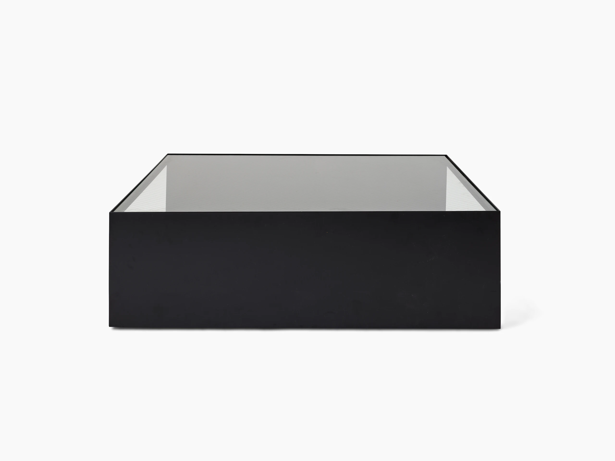 D Urso Occasional Tables - large, black, wired glass