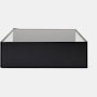 D Urso Occasional Tables - large,  black,  wired glass