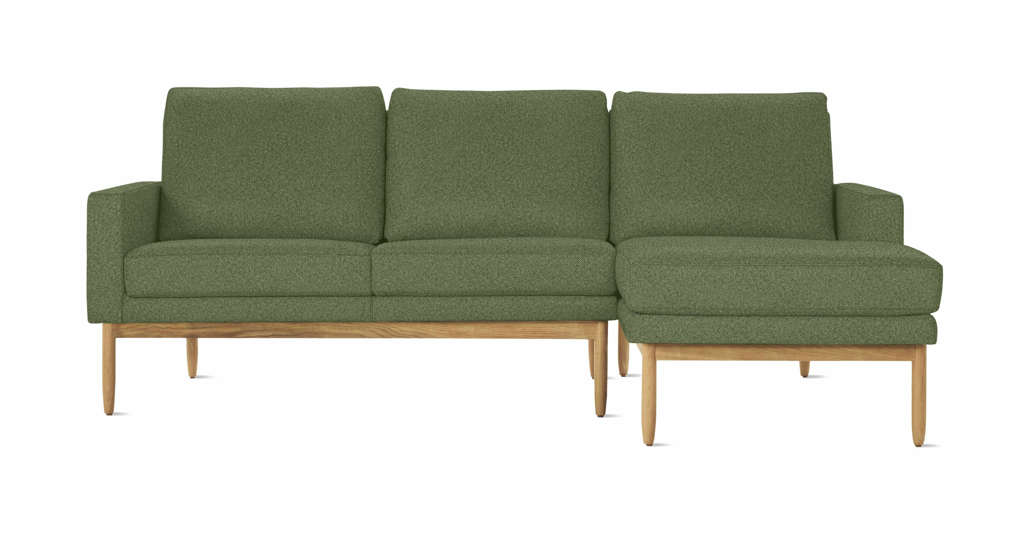 A Raleigh Sectional Sofa in Viewed from the front.
