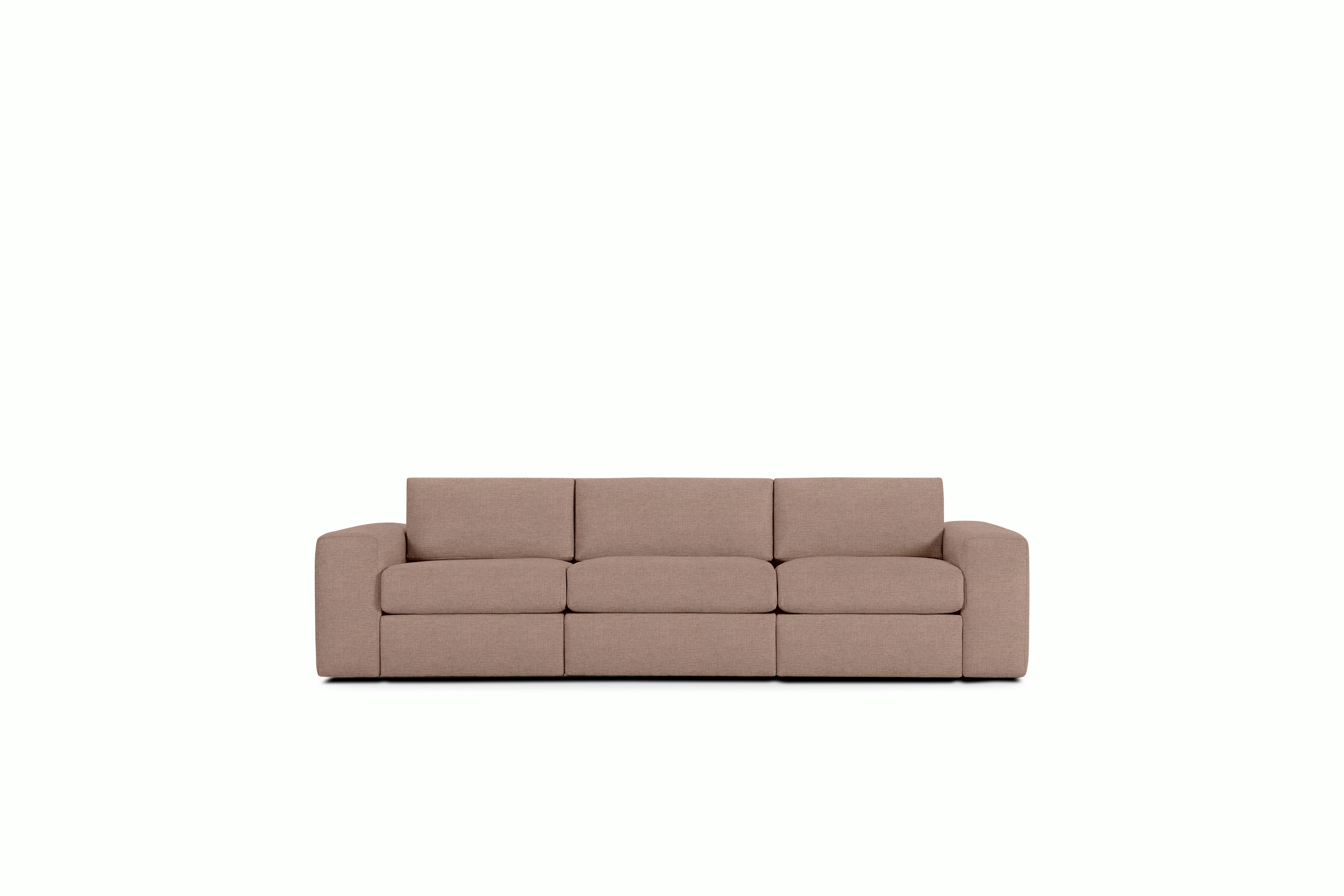 Irvin Sofa - Three-Seater,  Crypton Robusta,  Smoky Pink