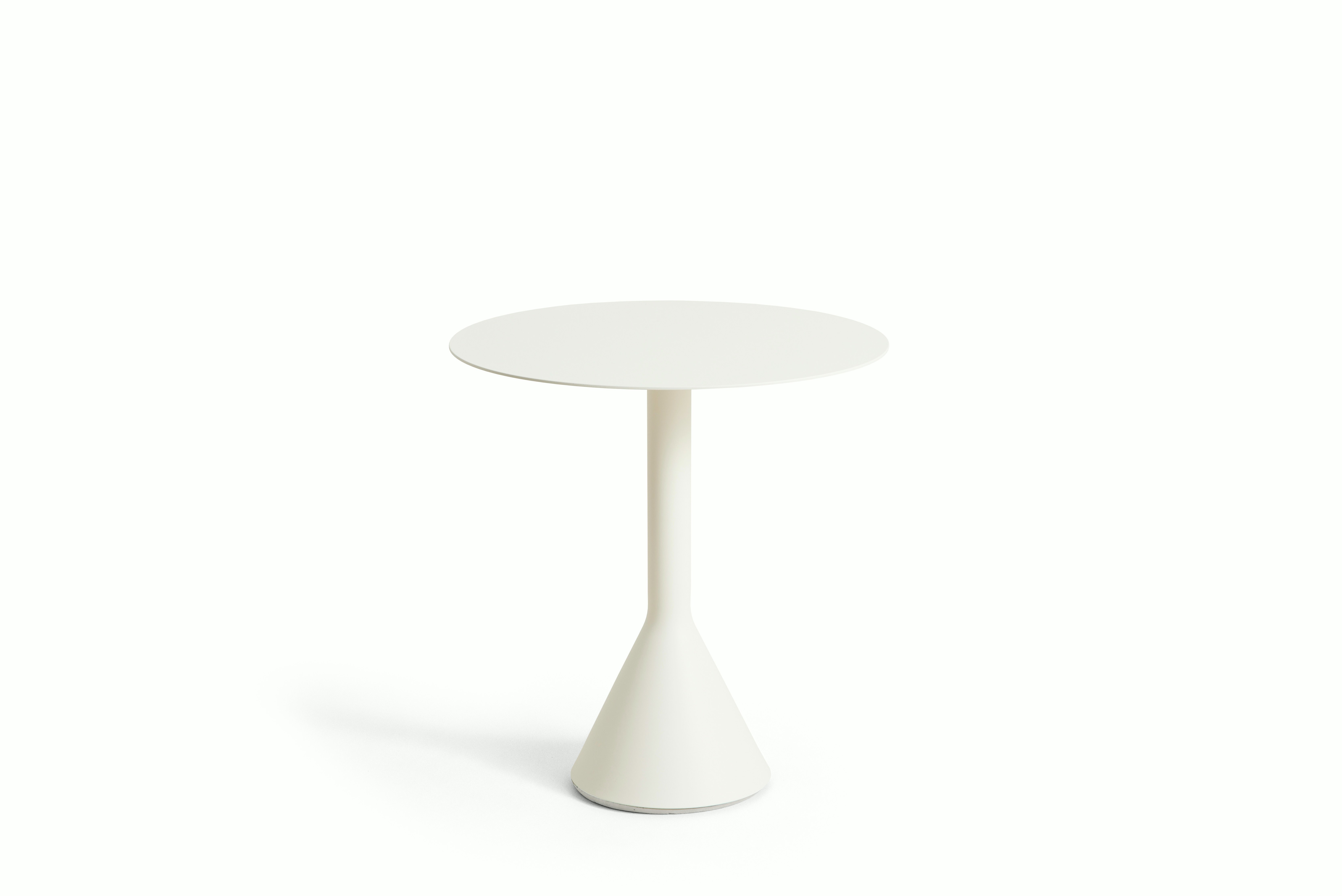 Palissade Cone Table - Round, 27.5 White