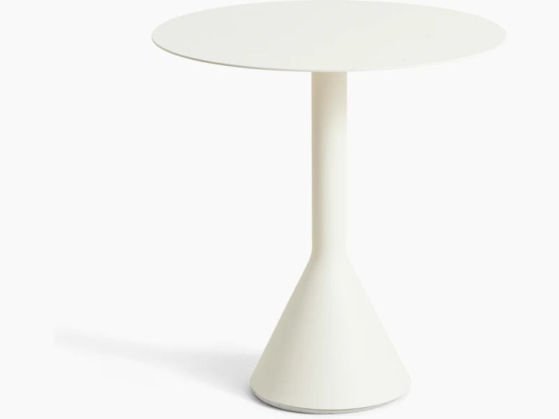 Palissade Cone Table - Round, 27.5 White