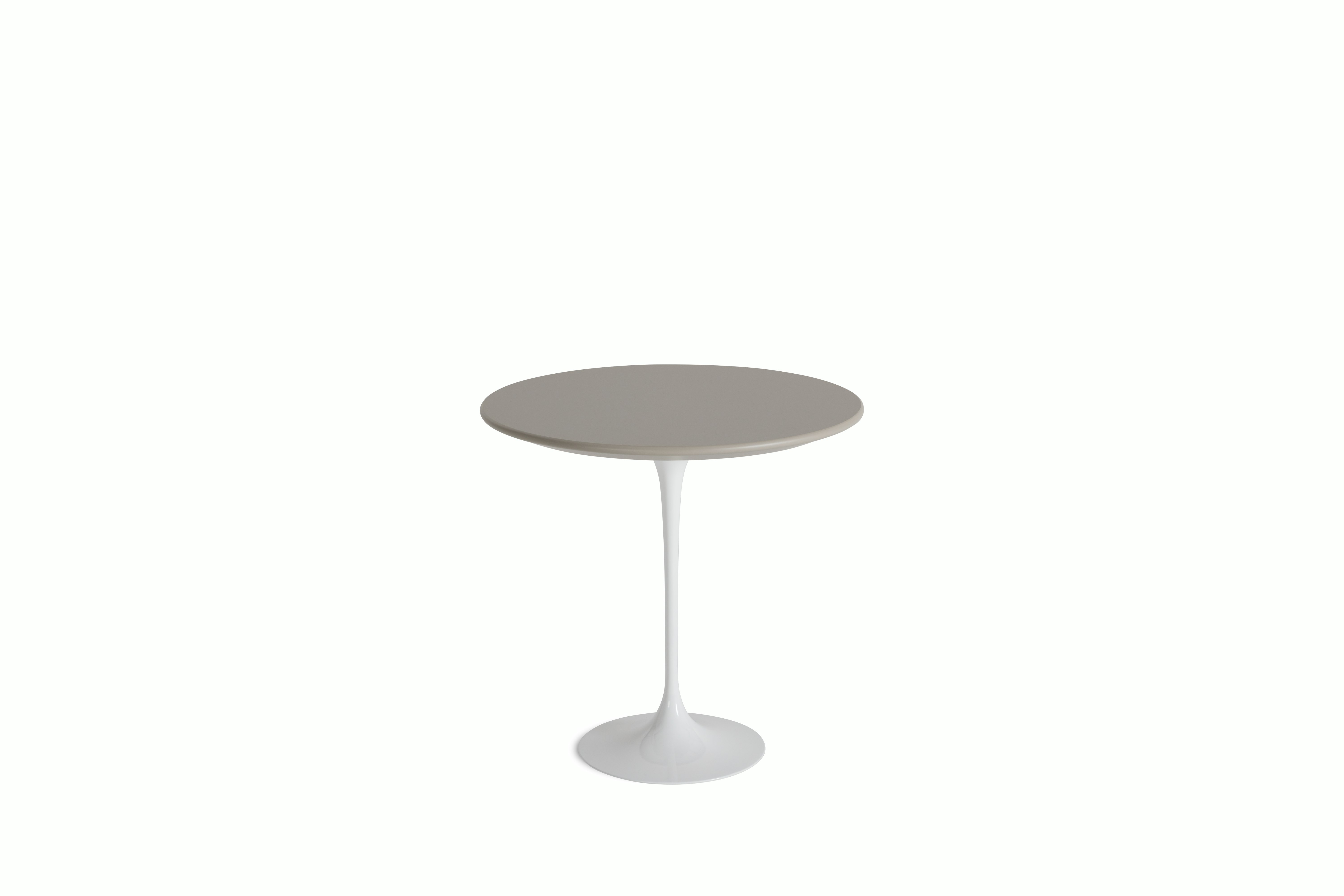 Saarinen Side Table - 22 Inch, Oval, Modern Clay, White Base