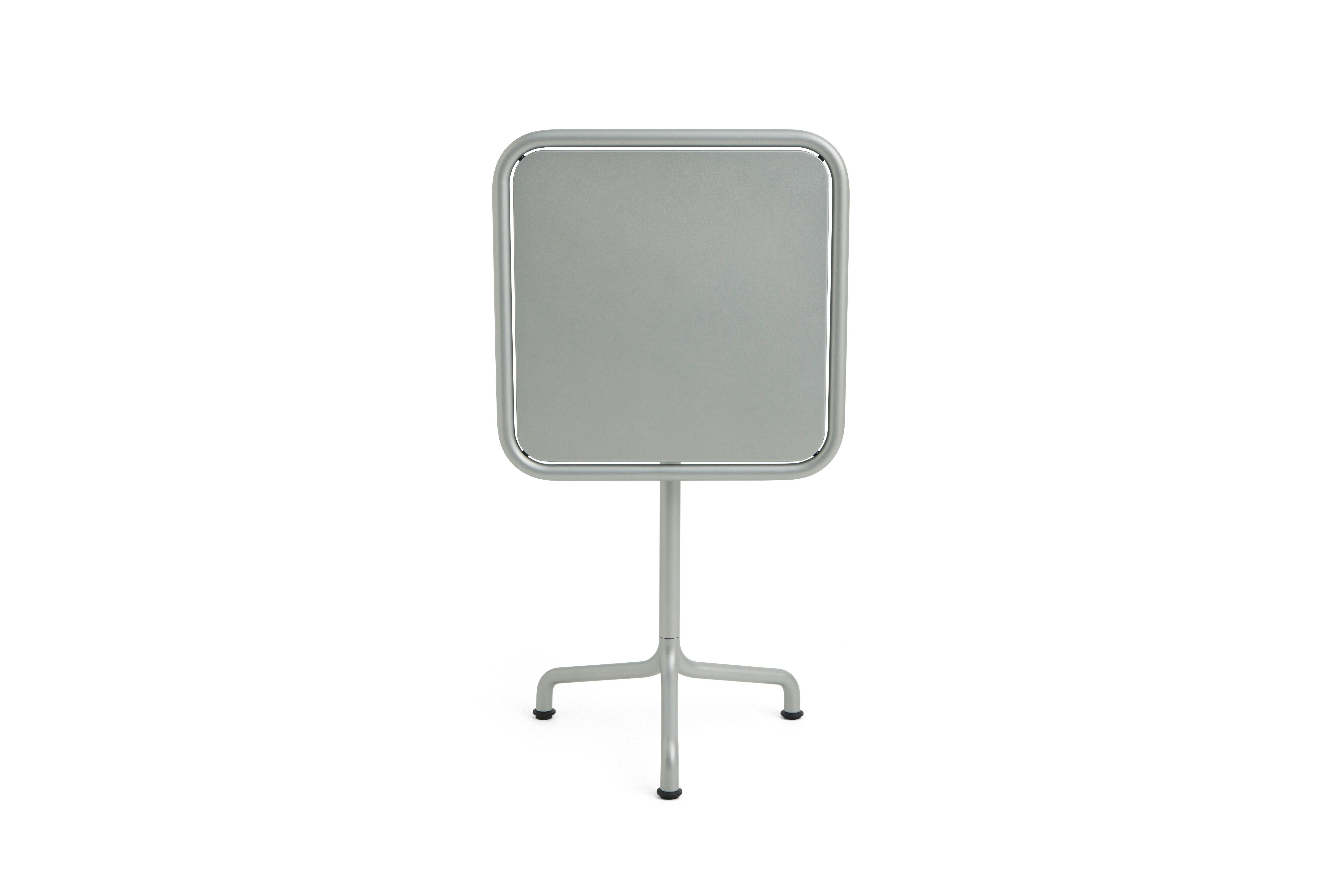 Deville Table - 21.6 x 21.6, Silver Grey