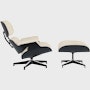 Eames Lounge and Ottoman in Prone and Stow leathers
