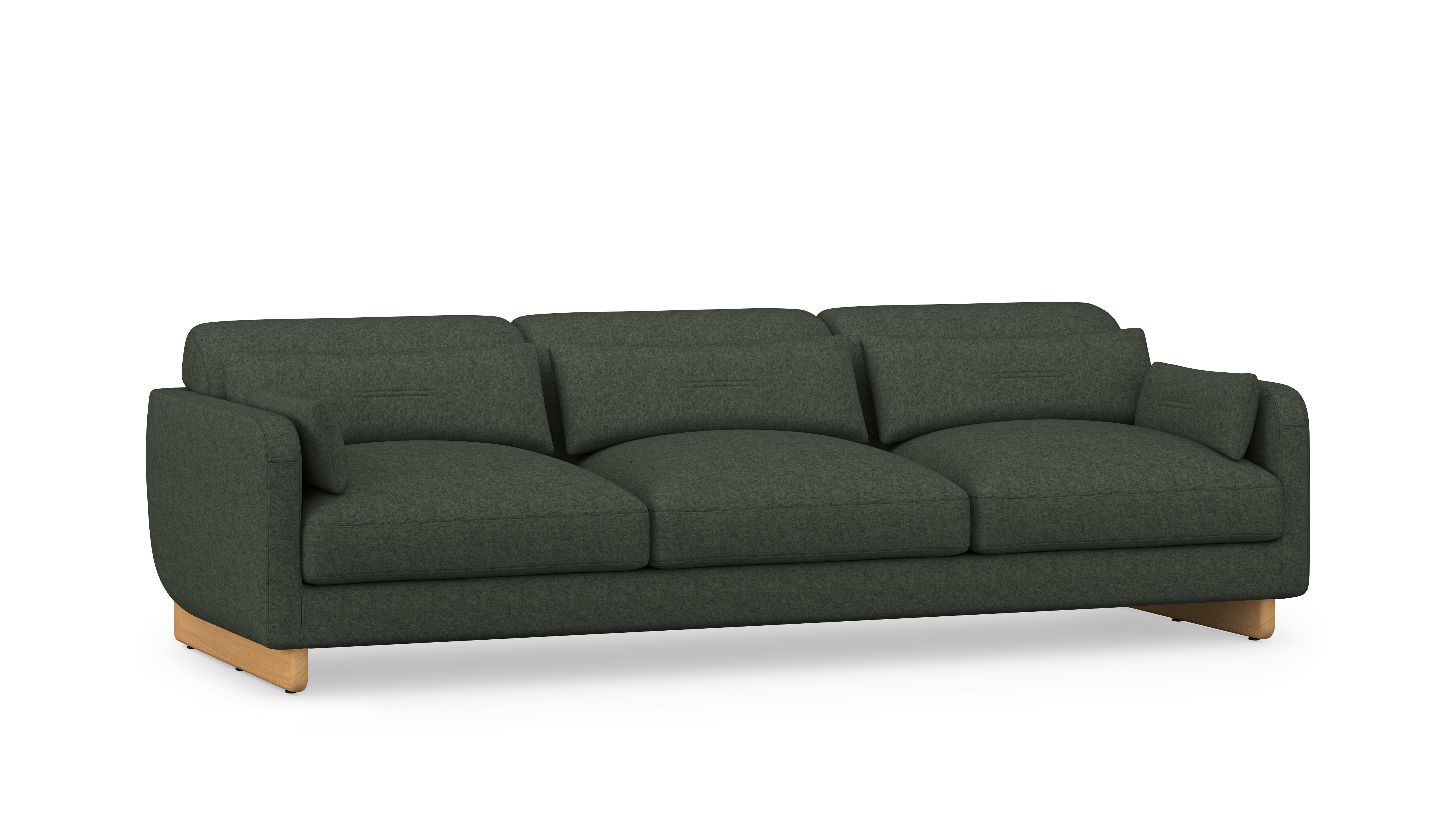 Contra Sofa - 99 Inch, Pecora, Hunter, Oak