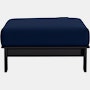 Pepin Ottoman - black,  navy-blue