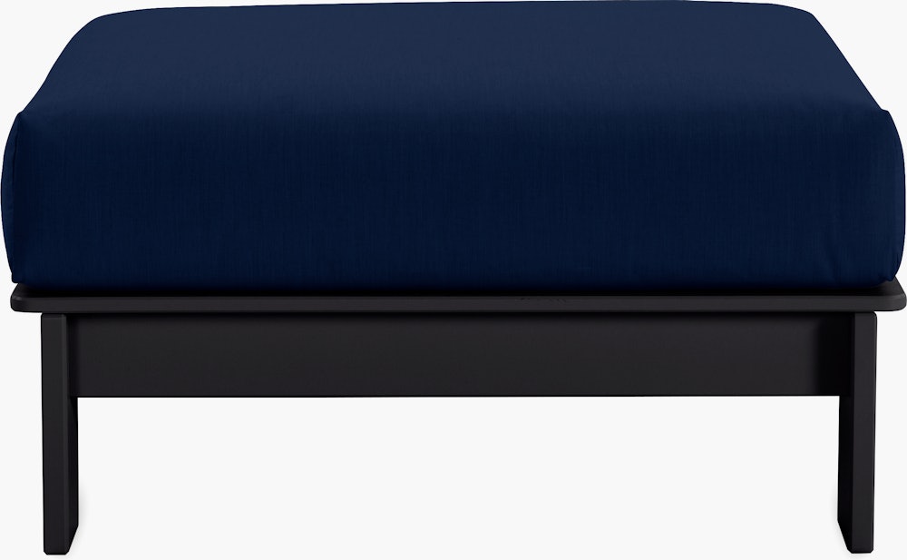 Pepin Ottoman - black,  navy-blue