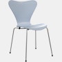 Series 7 Chair - Lacquered, 7:14 AM Blue, Chromed Steel
