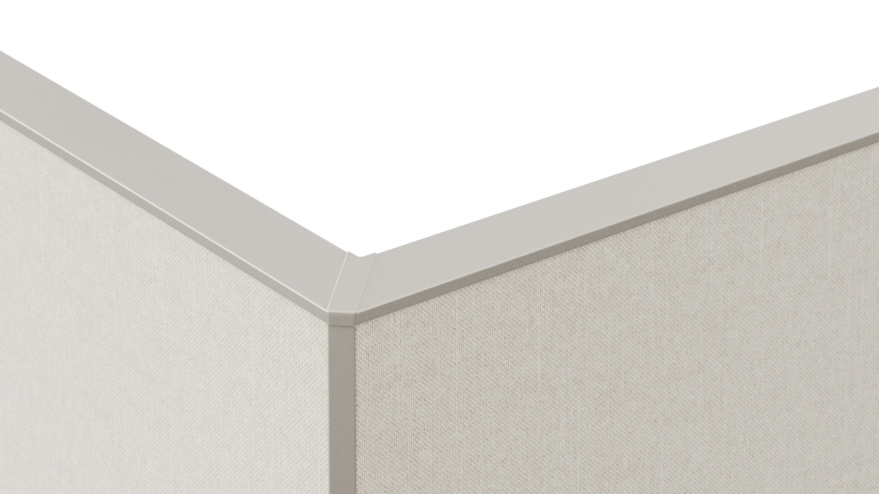 A detail rendering of the joints of workstation screens.