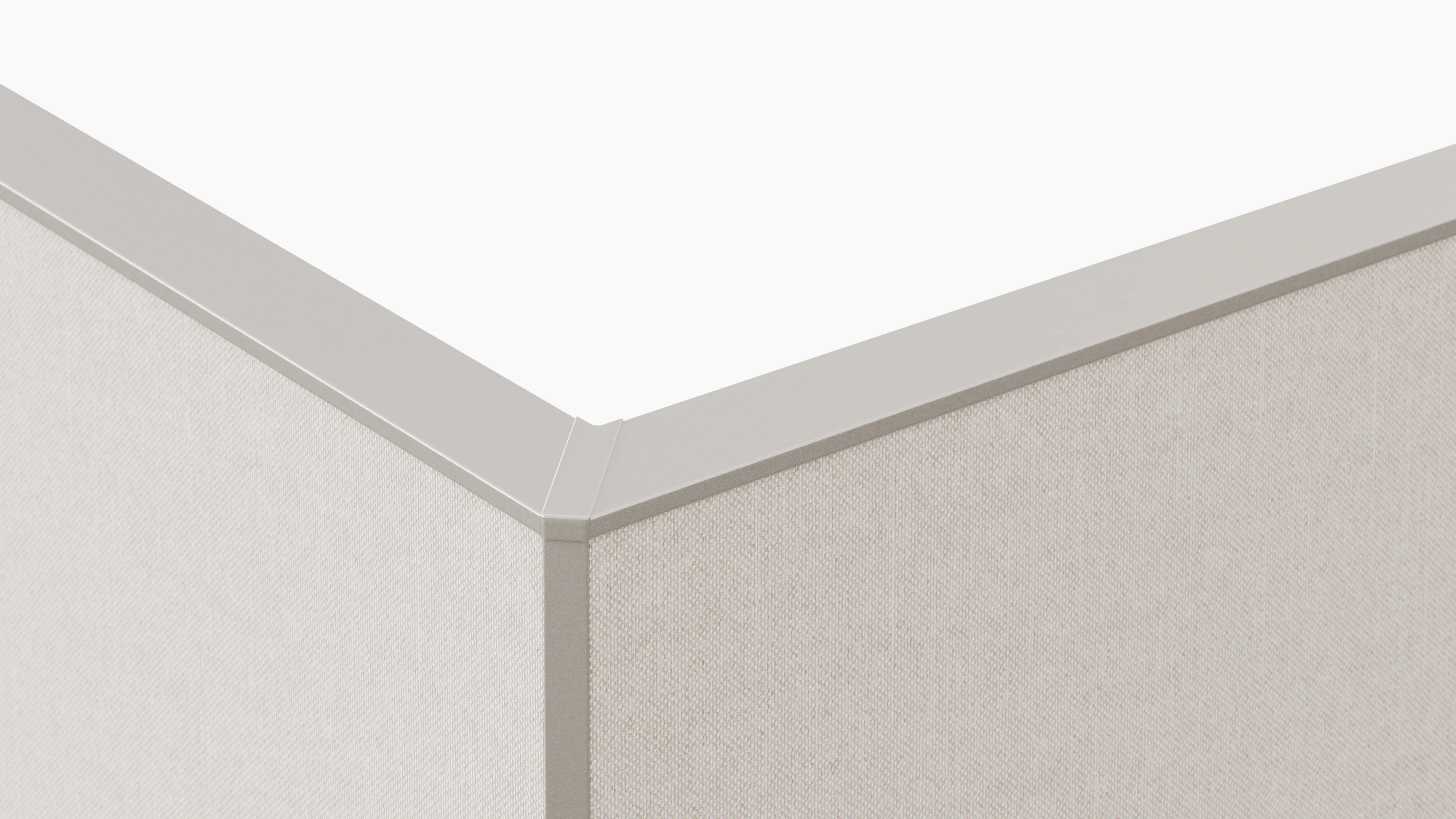 A detail rendering of the joints of workstation screens.