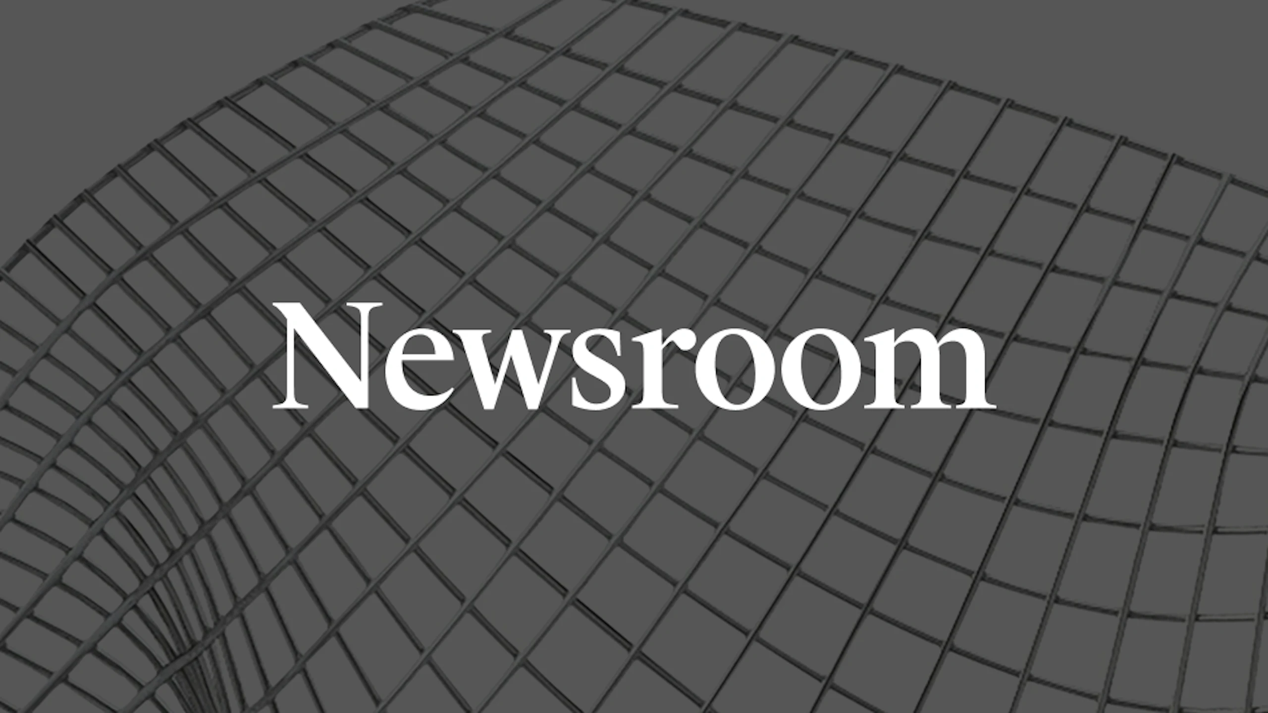 "Newsroom" in white text on a grey background.