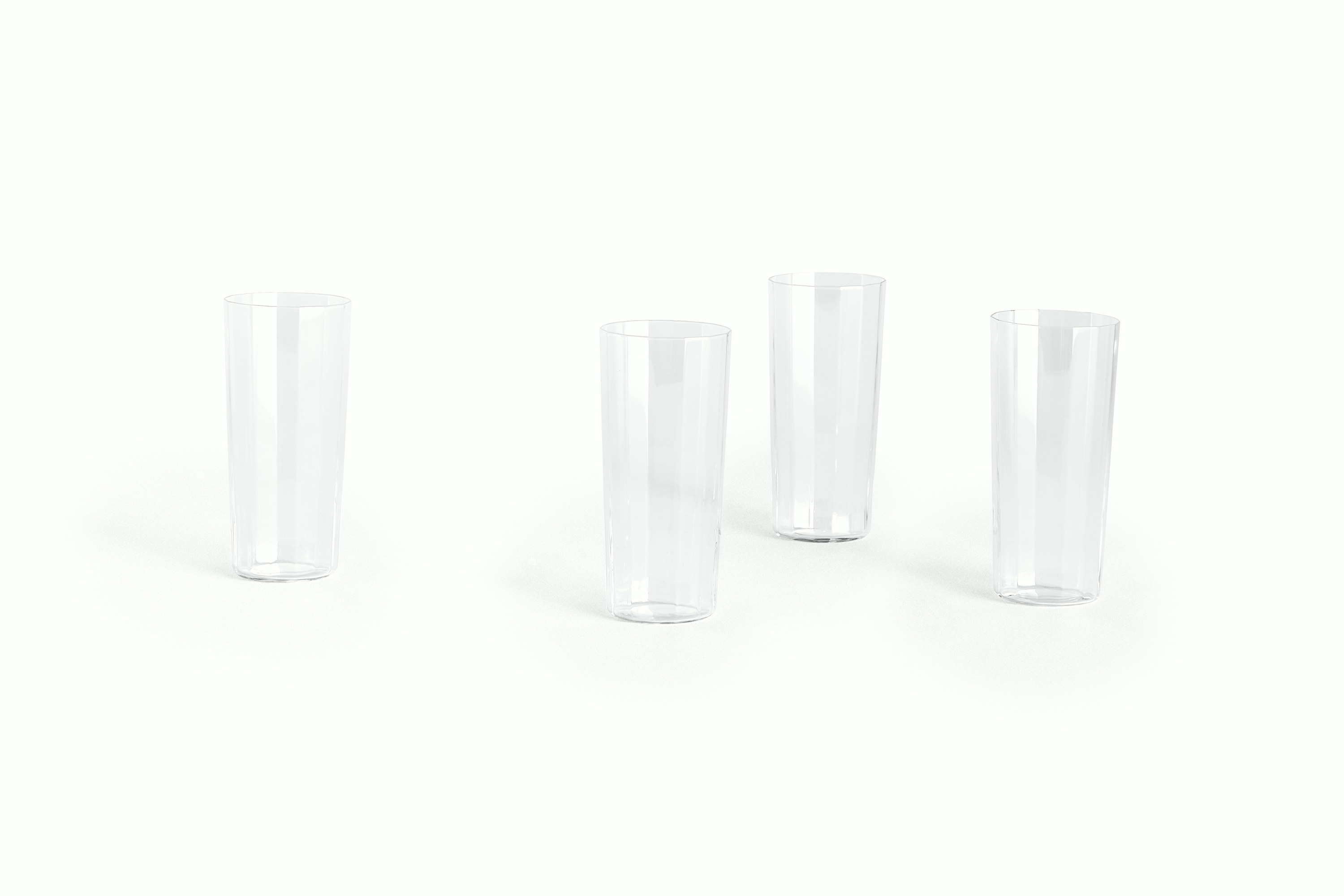 Angle Glass - Tall,  Set of 4