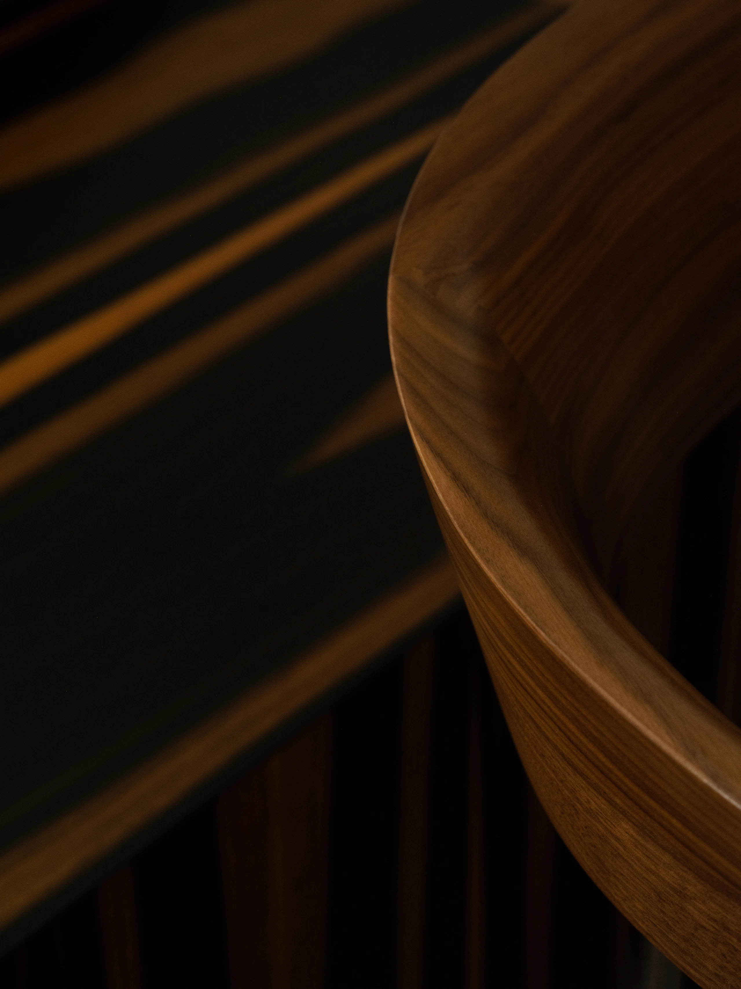 Leeway chair detail shot in the New York Geiger showroom