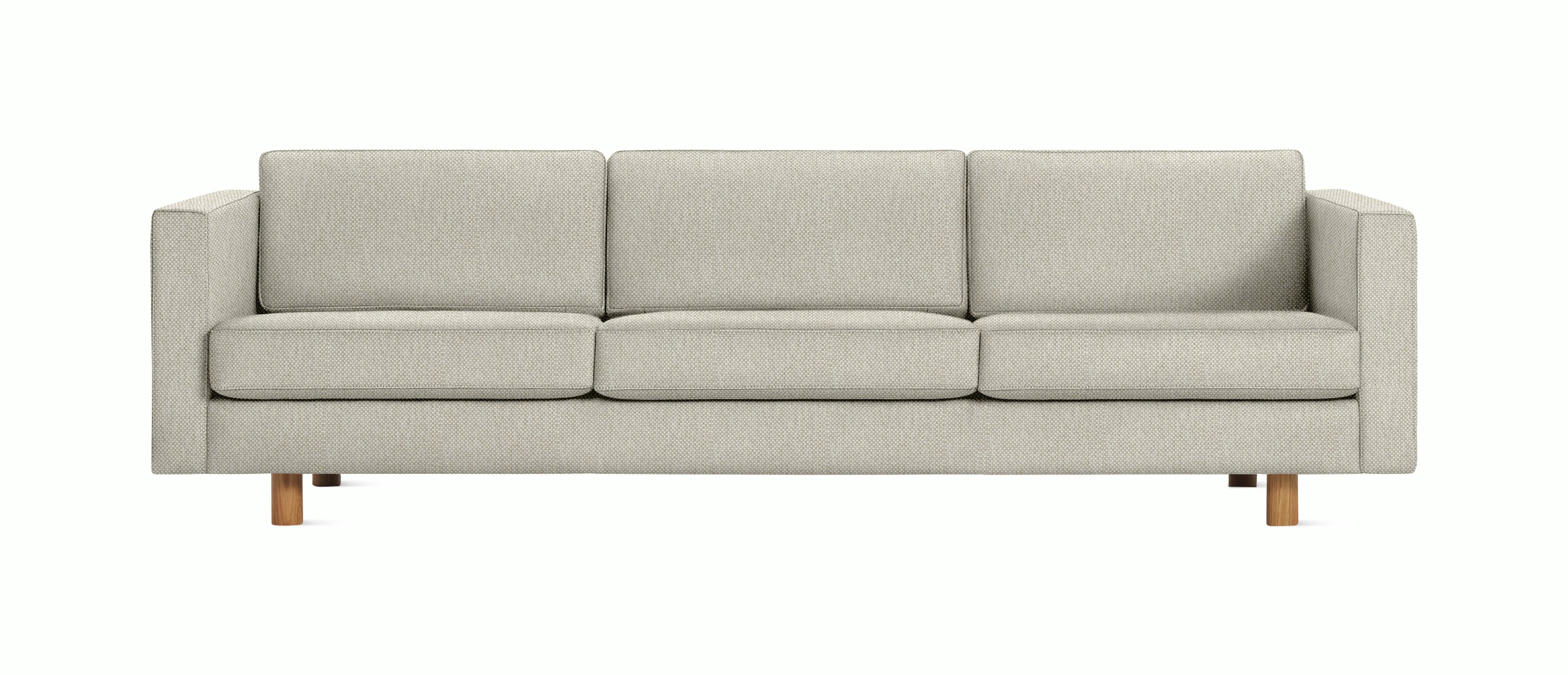Lispenard Sofa three seater in shell color with 4" legs.