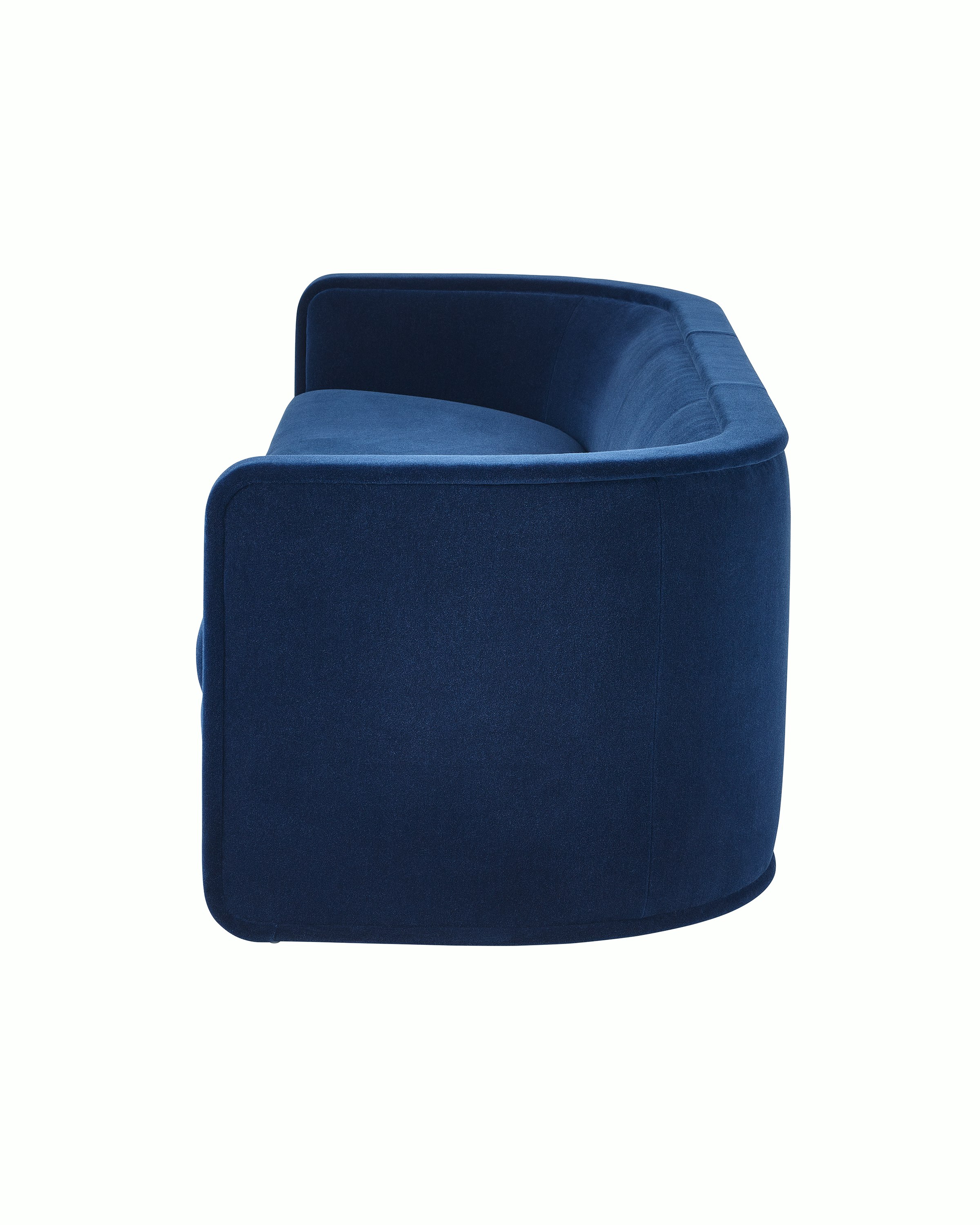 U-Series Sofa upholstered in Maharam Mohair Supreme League.