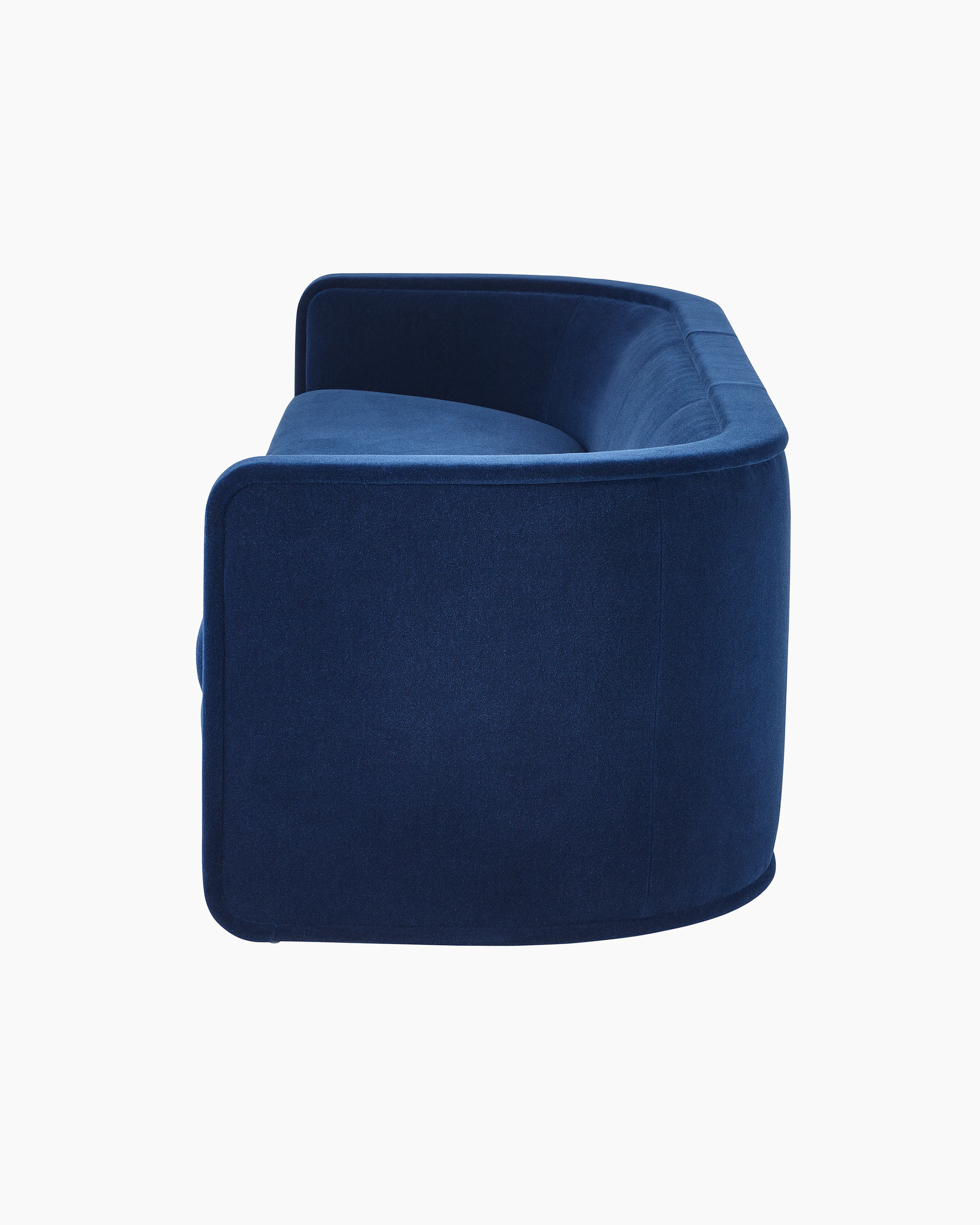 U-Series Sofa upholstered in Maharam Mohair Supreme League.