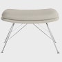 Striad Ottoman - Mode,  Shell,  Wire,  Trivalent Chrome
