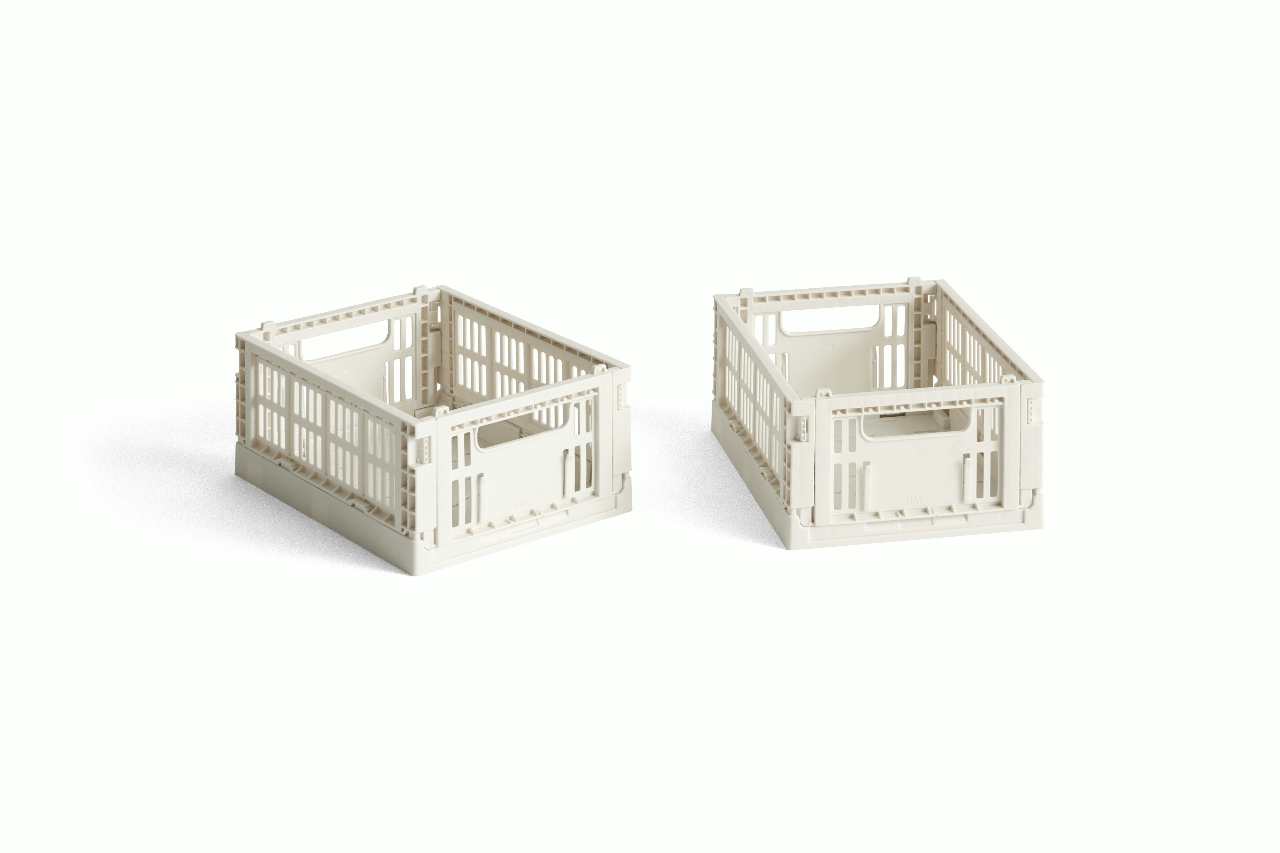 Recycled Colour Crate - Mini - Set of 2, Off White