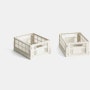 Recycled Colour Crate - Mini - Set of 2, Off White