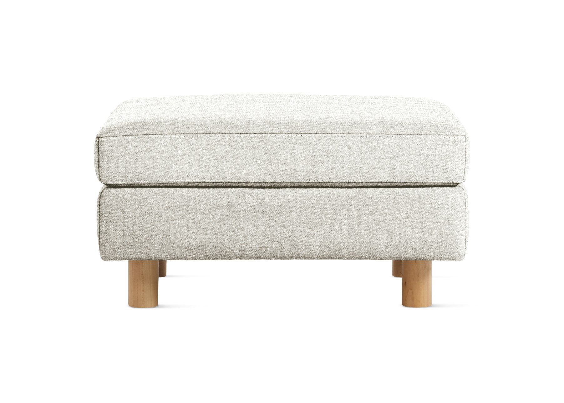 Lispenard Ottoman -  H, Luce, Blanched, Oak