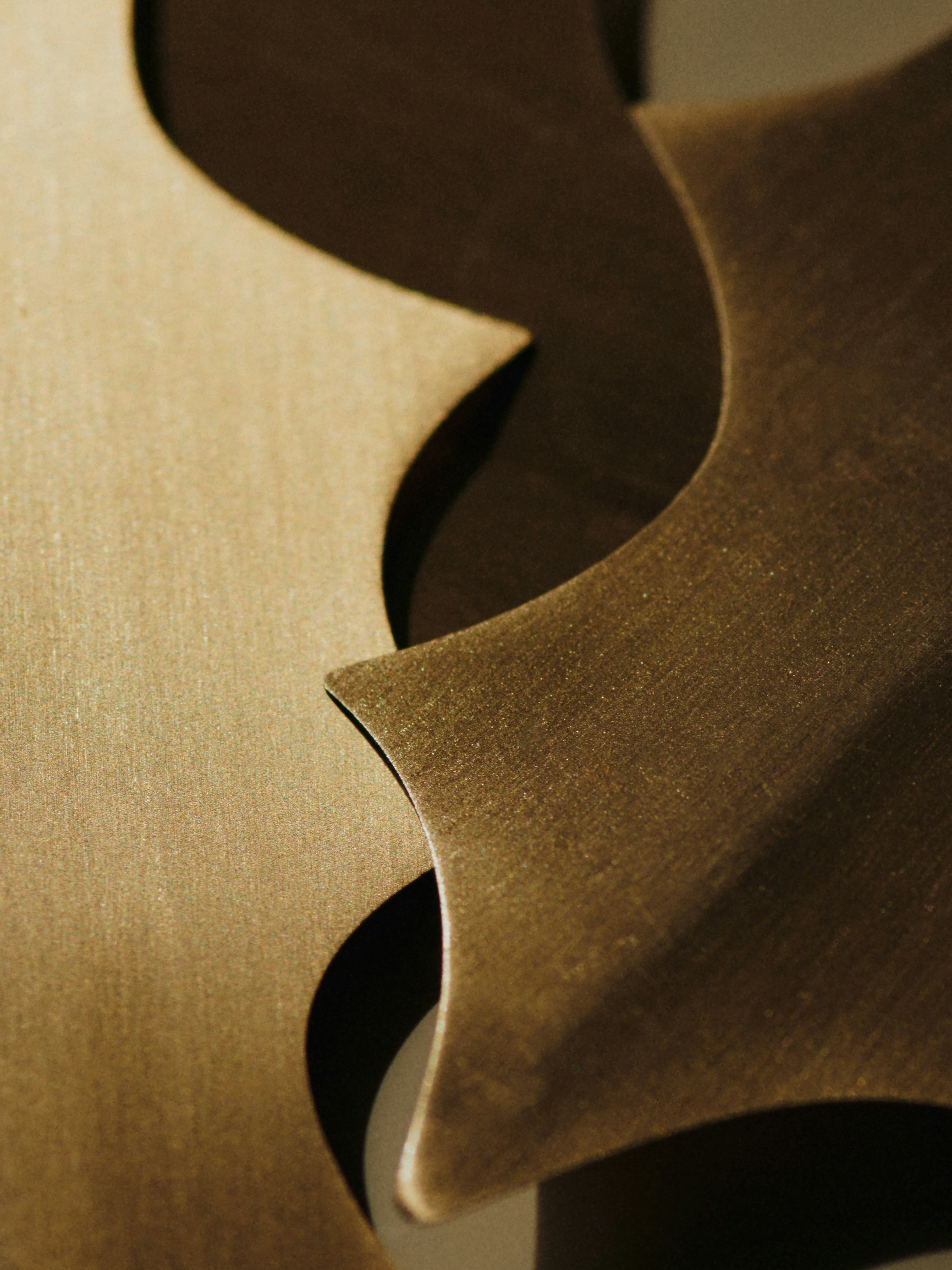 Holly Leaf Brass Ornaments - Set of 4