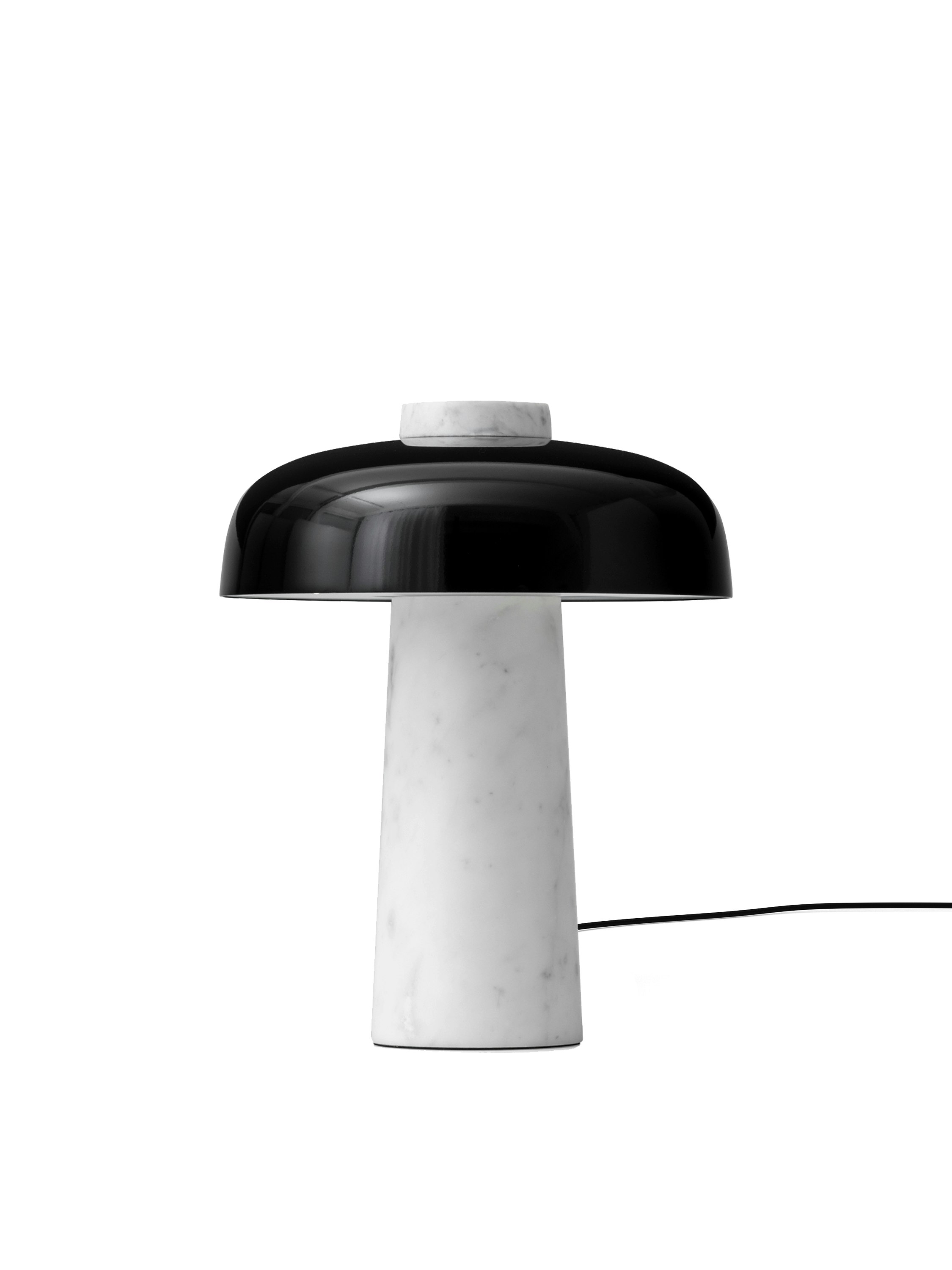 Reverse Table Lamp - Carrara Marble
